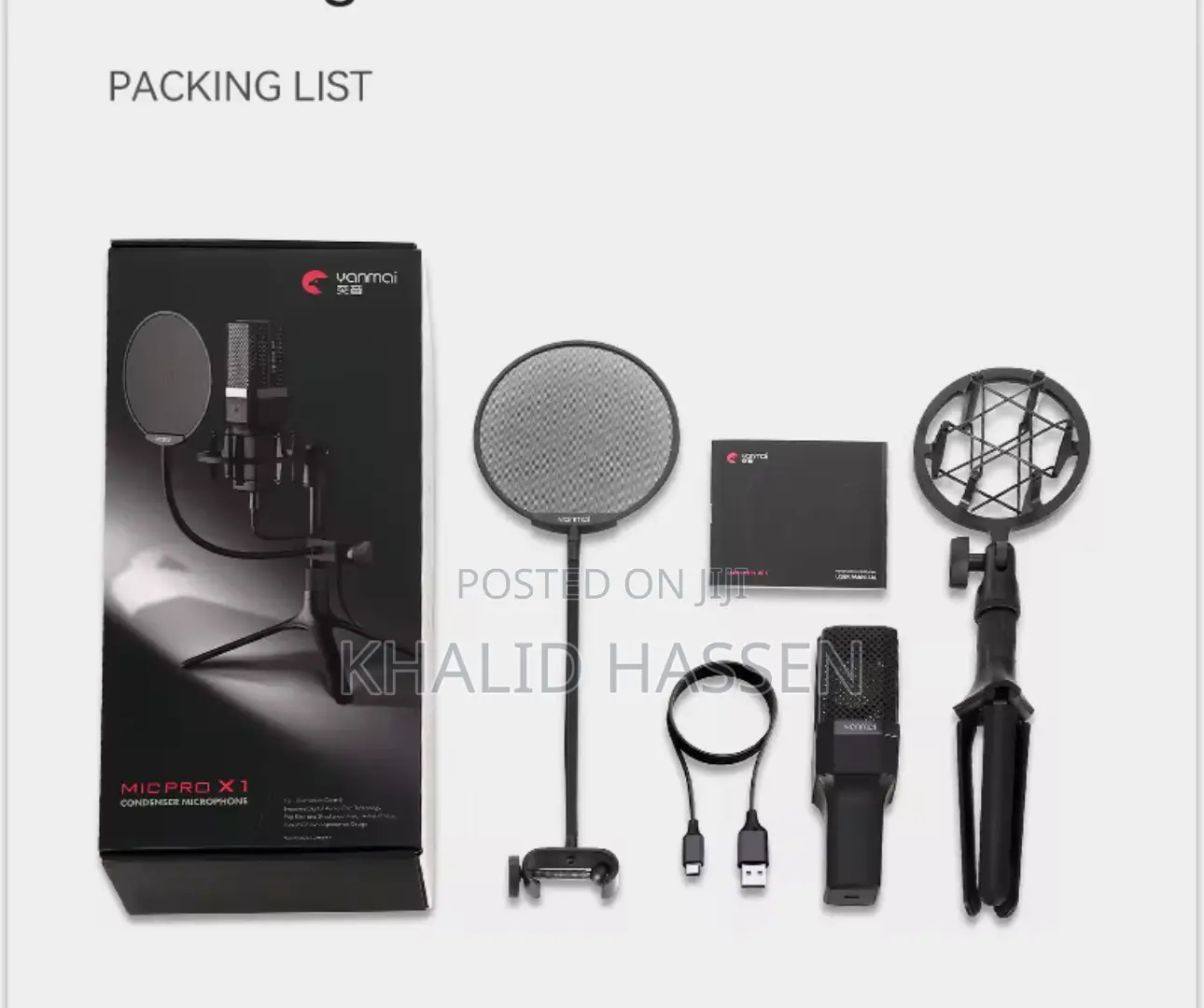 Yanmai X1 Usb Microphone for Computer Kit With Tripod Stand