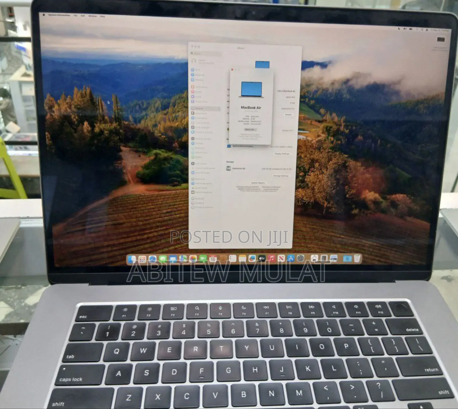 New Laptop Apple MacBook Air 2024 M3 15-Inch 8GB Apple M3 SSD 256GB