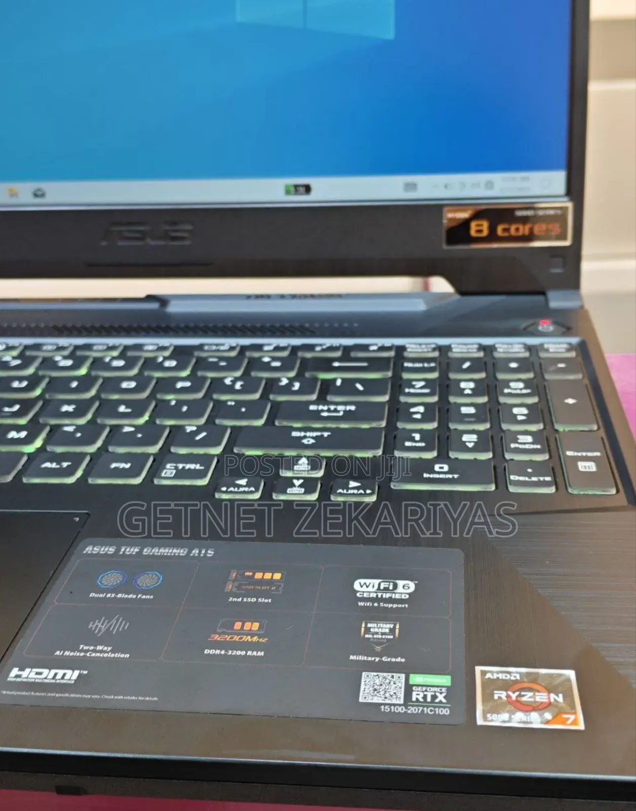 New Laptop Asus TUF Gaming A15 16GB AMD Ryzen 7 SSD 512GB