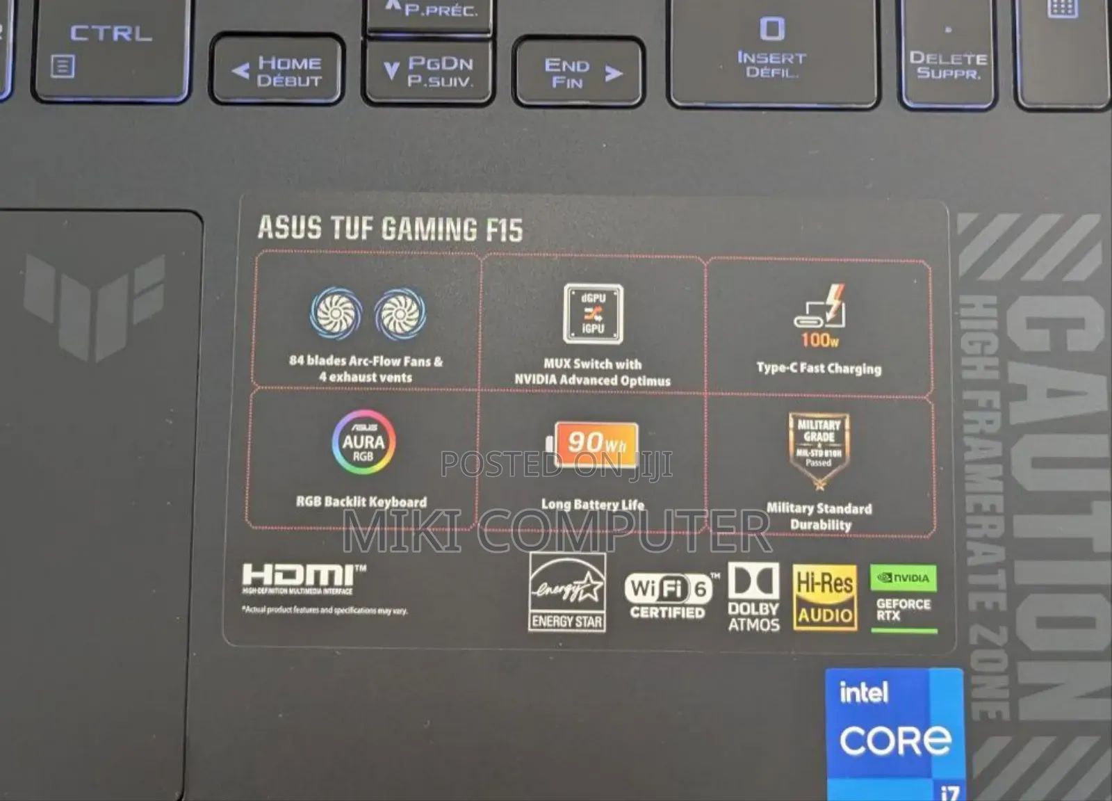 New Laptop Asus TUF Gaming A15 16GB Intel Core I7 SSD 1T