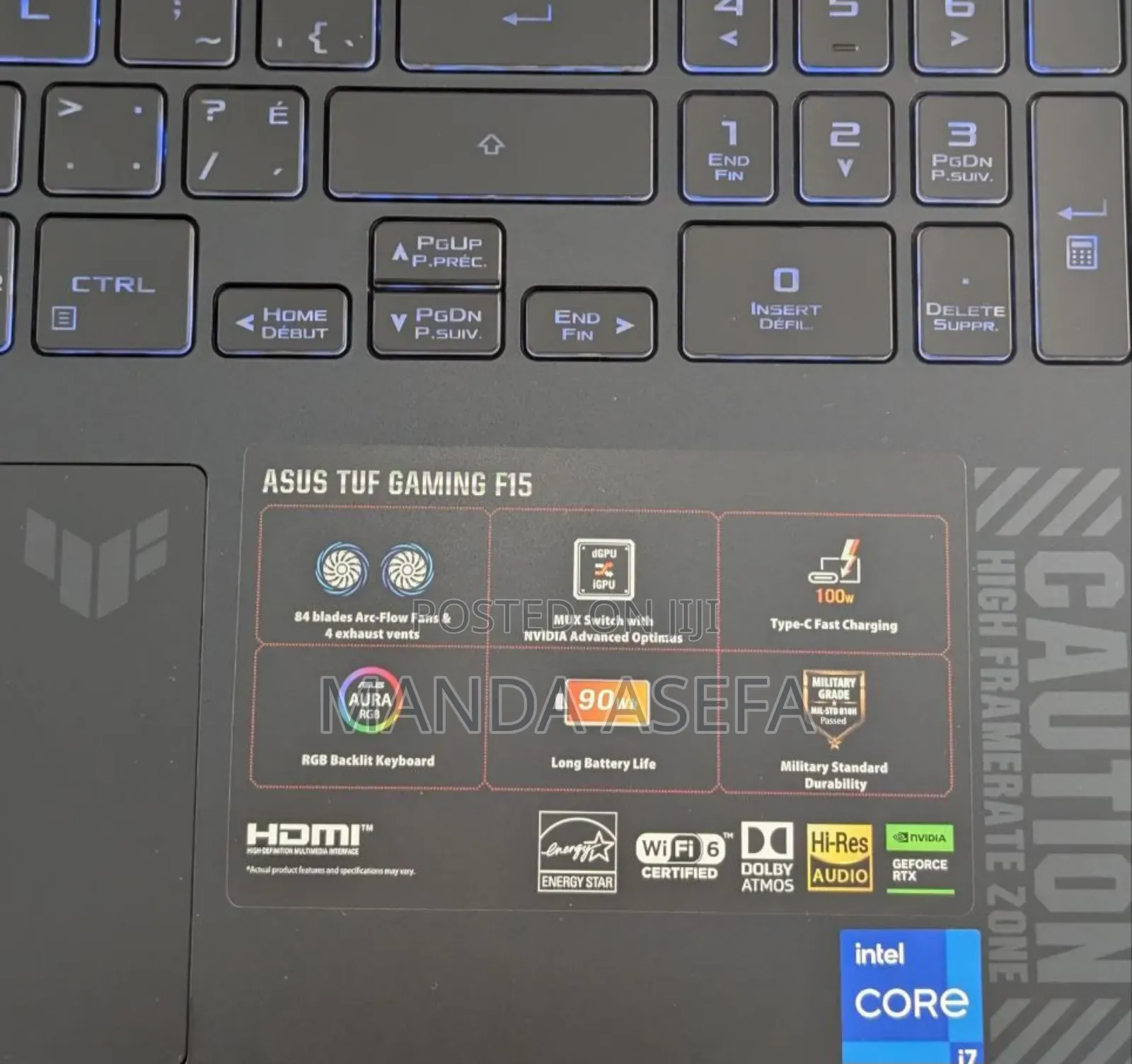 New Laptop Asus TUF Gaming FX504 16GB Intel Core I7 SSD 1T