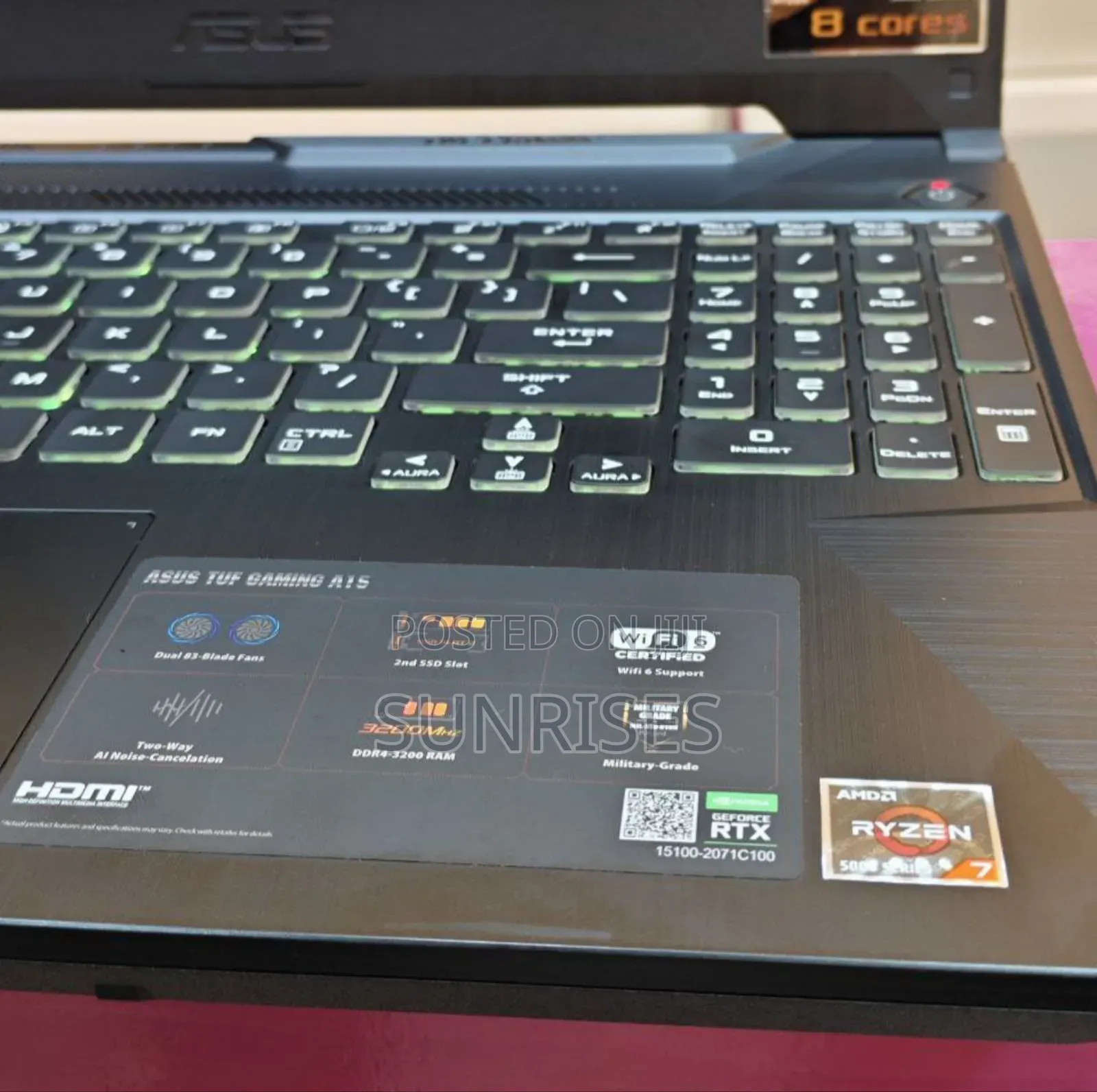 New Laptop Asus TUF Gaming A15 16GB AMD Ryzen 7 SSD 512GB