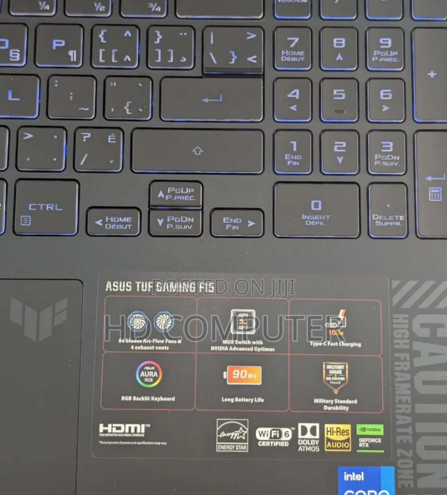 New Laptop Asus TUF Dash F15 16GB Intel Core I7 SSD 1T