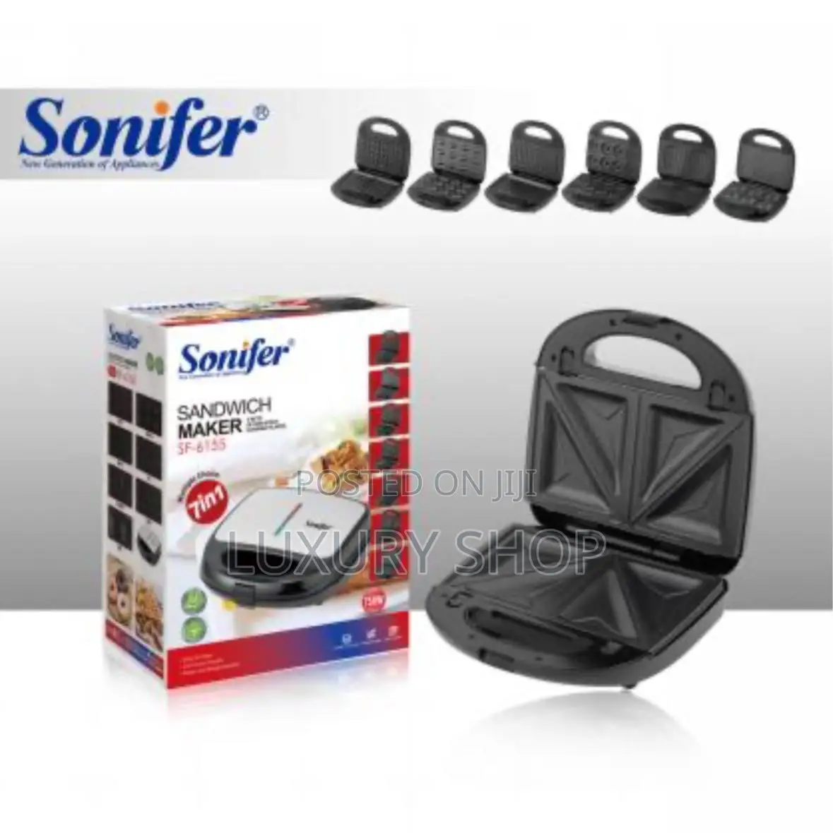 Sonifer 7in1 Waffle Maker ሶኒፈር 7 በ 1 ዋፍል ሜከር