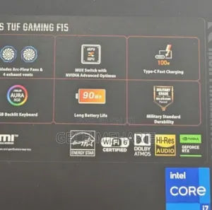 New Laptop Asus TUF Gaming A15 16GB Intel Core I7 SSD 1T