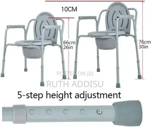 Photo - Commode Chair Portable and Very Strong Almunium Commode Hair