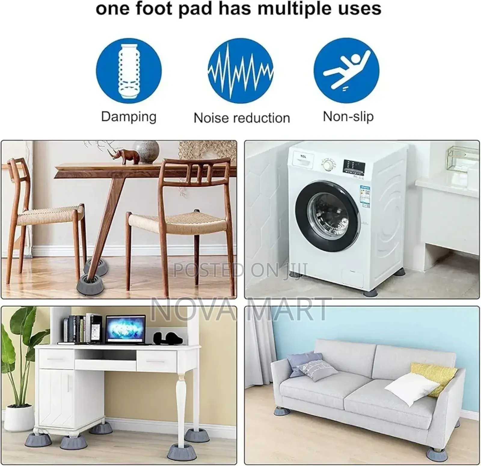 Washing Machine Anti-Vibration Feet Pads
