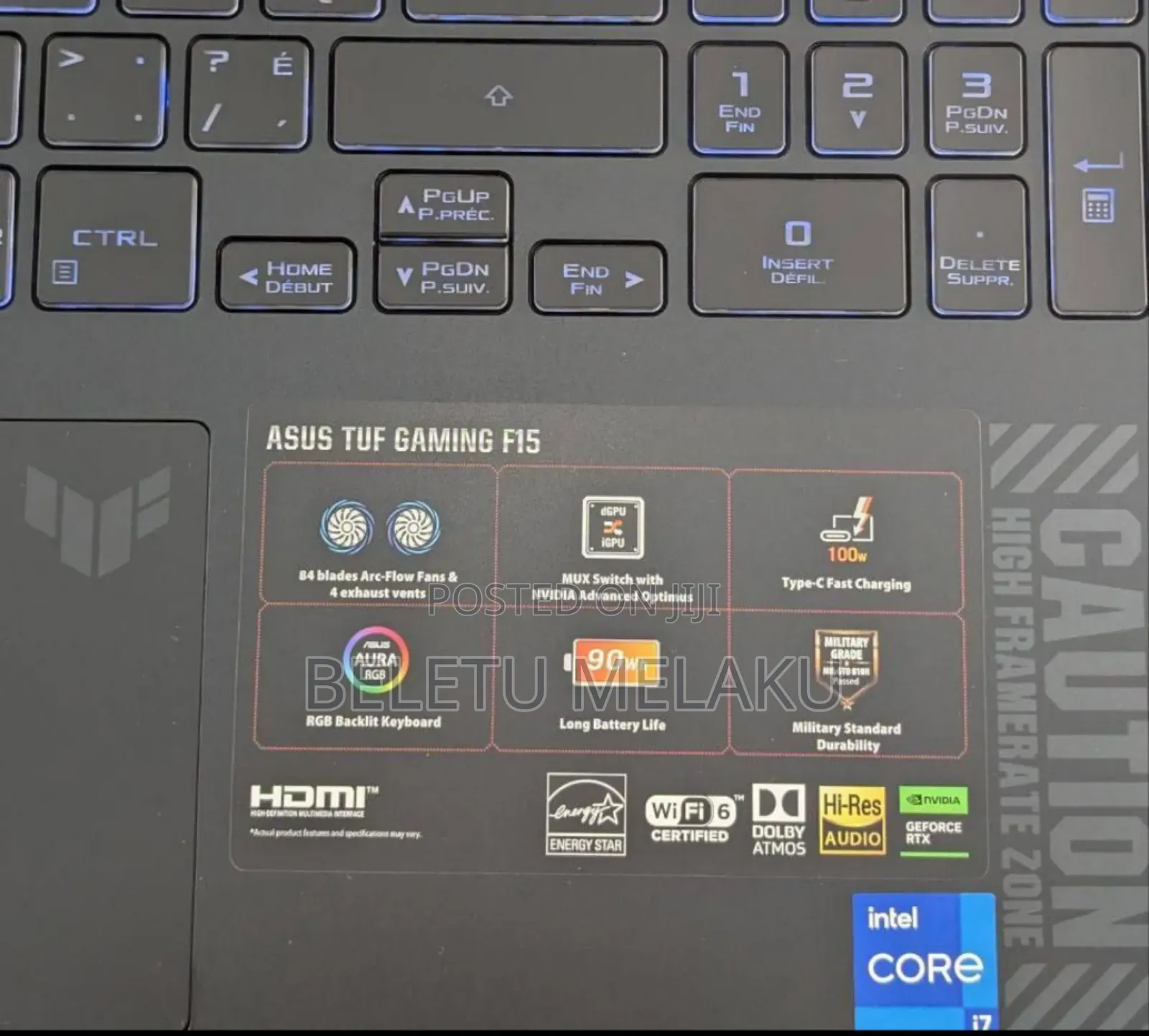 New Laptop Asus TUF Gaming A15 16GB Intel Core I7 SSD 1T