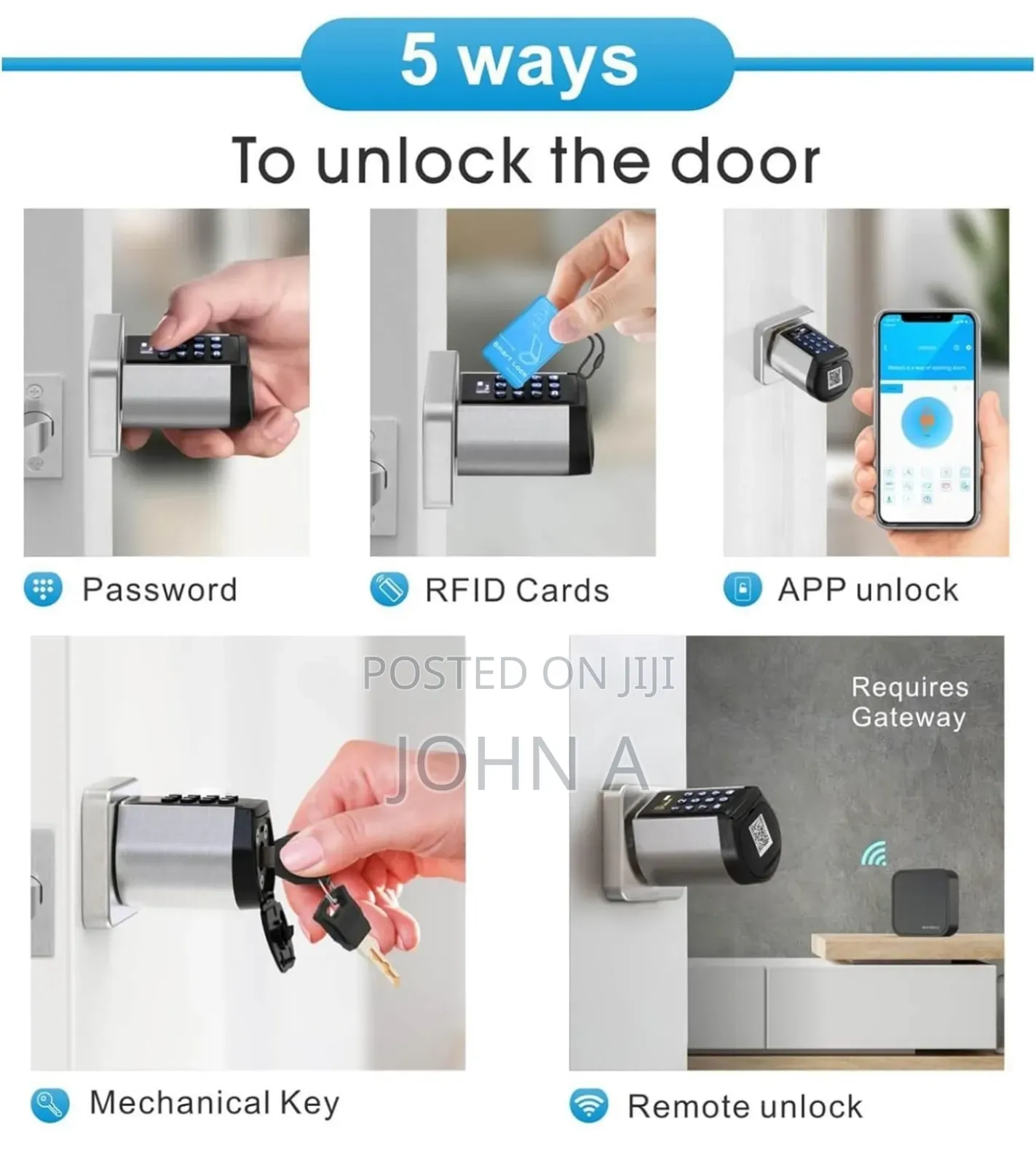 We.Lock 5-in-1 Entry Door Lock.
