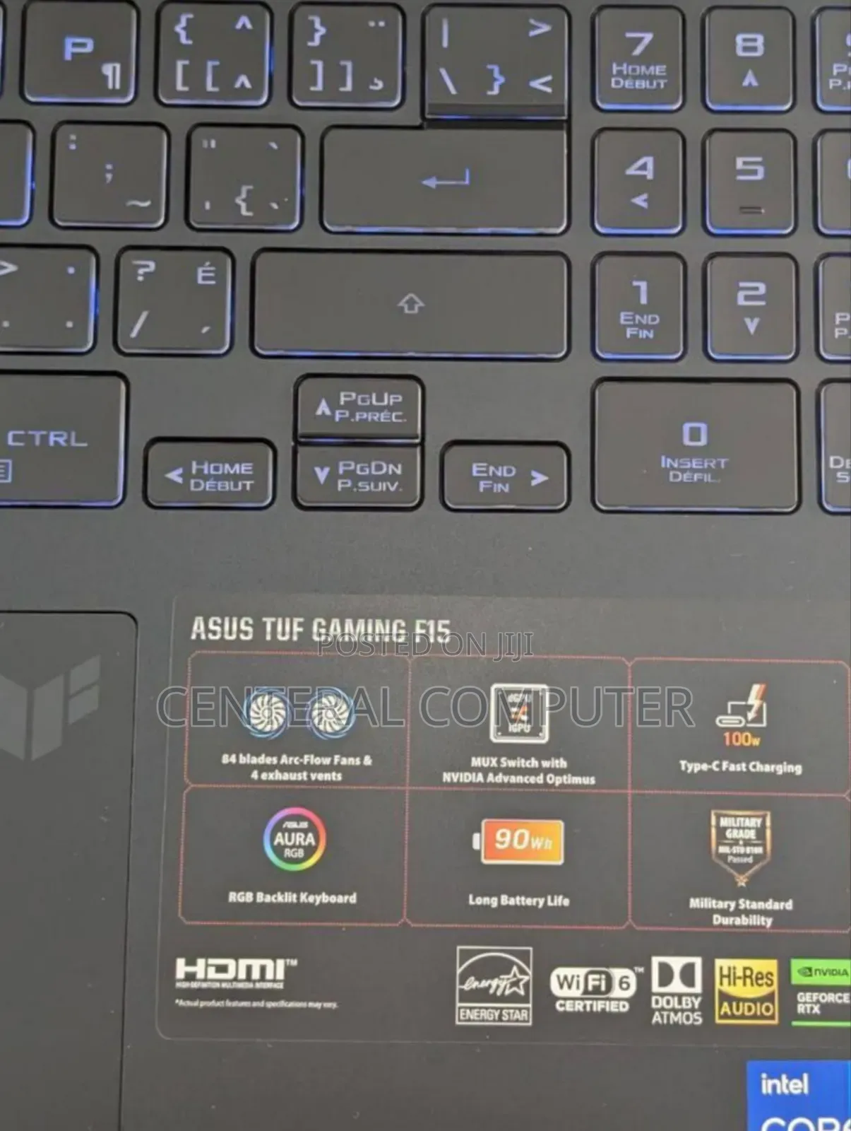 New Laptop Asus TUF Dash F15 16GB Intel Core I7 SSD 1T