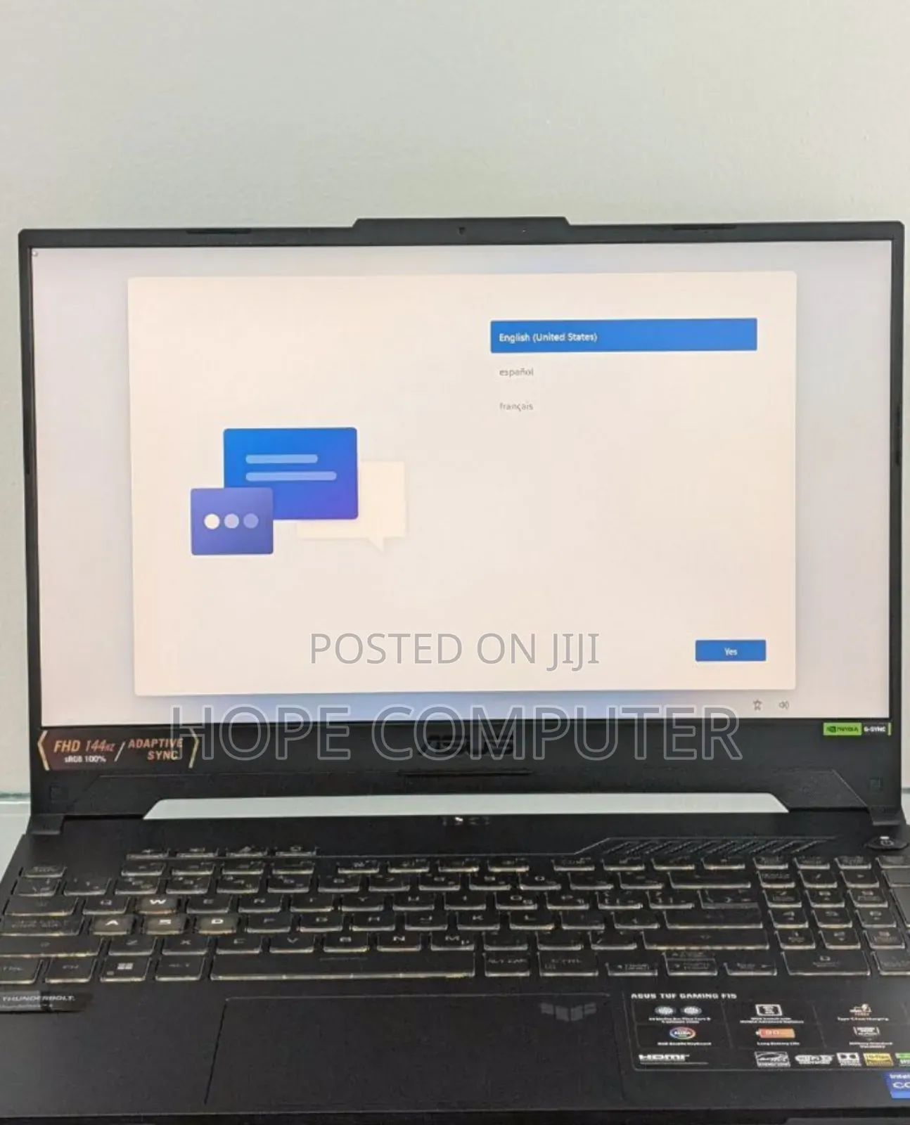 New Laptop Asus TUF Gaming A15 16GB Intel Core I7 SSD 1T