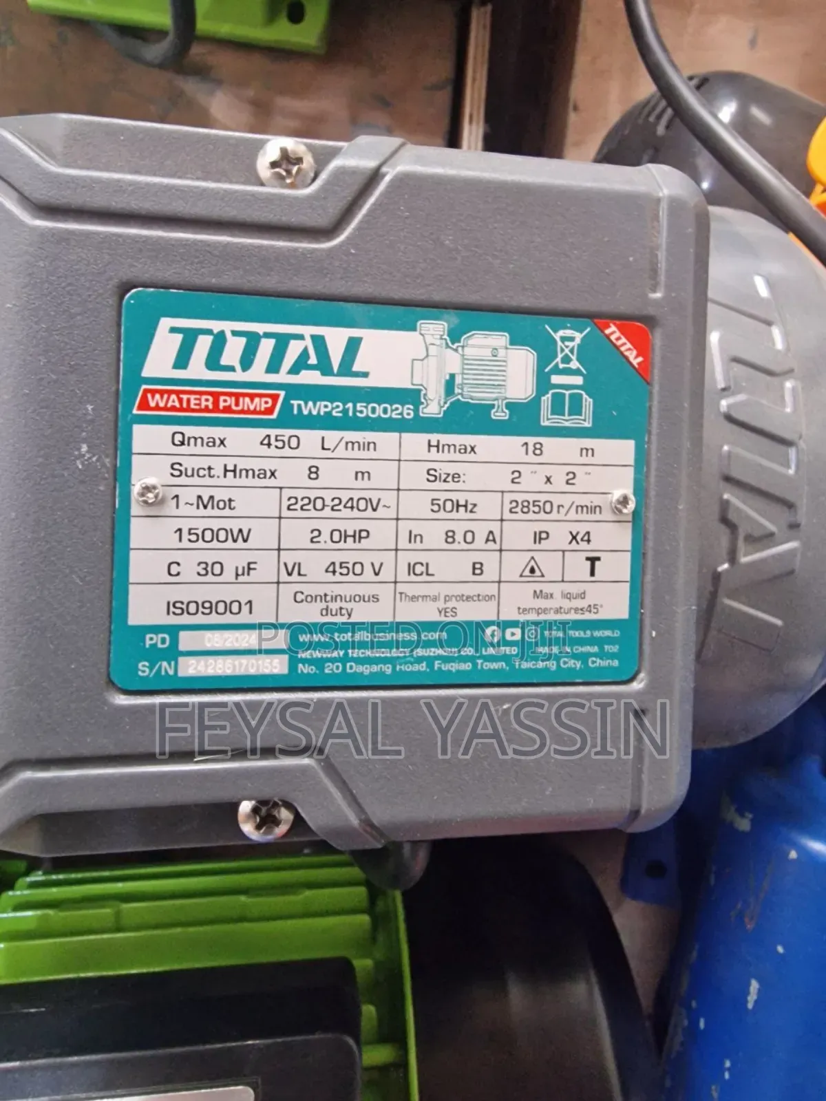 Total Water Pump 2hp
