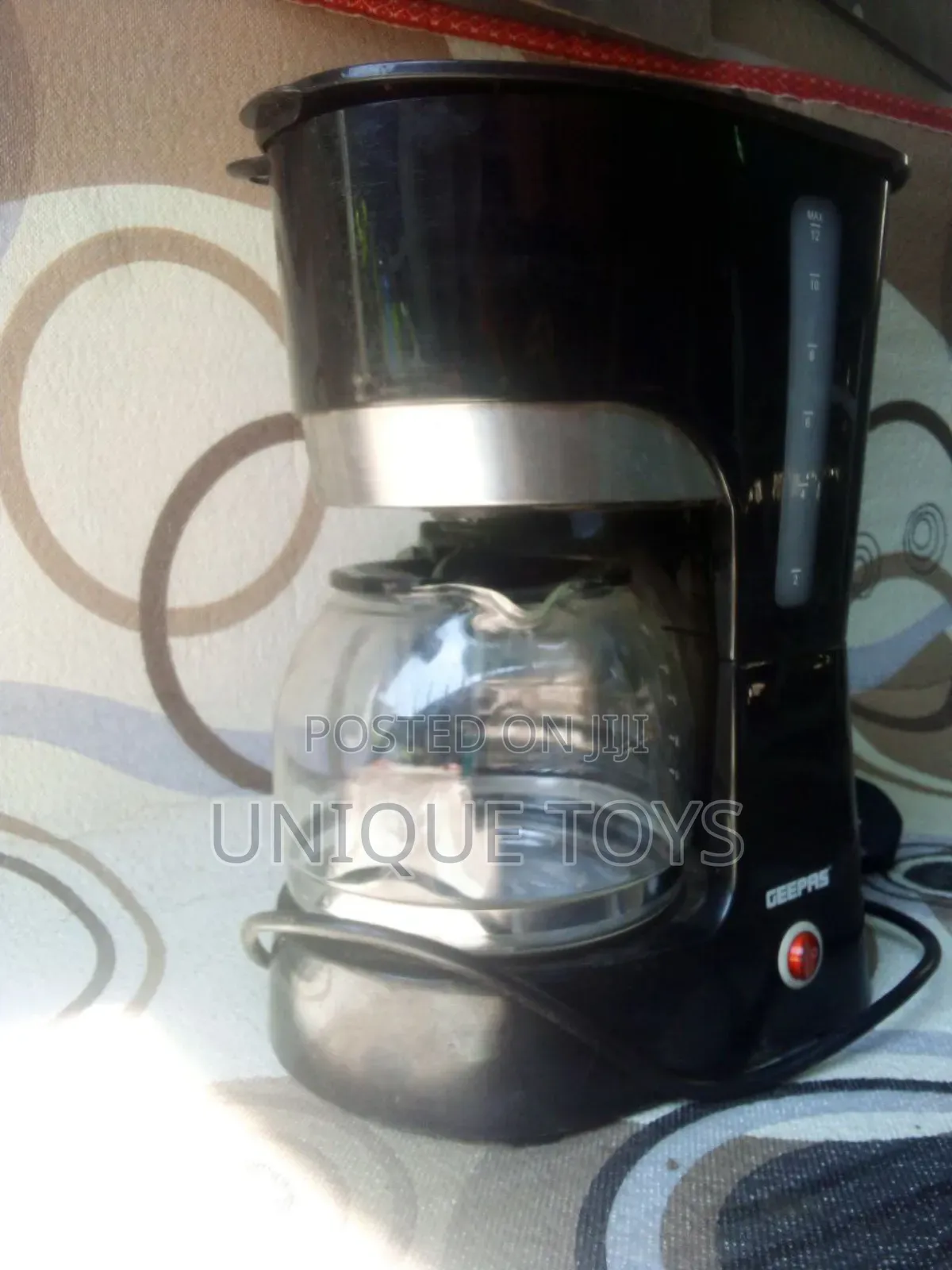 Geepas 12 Cups / 1.5l Coffee / Tea Maker  5,500 Birr