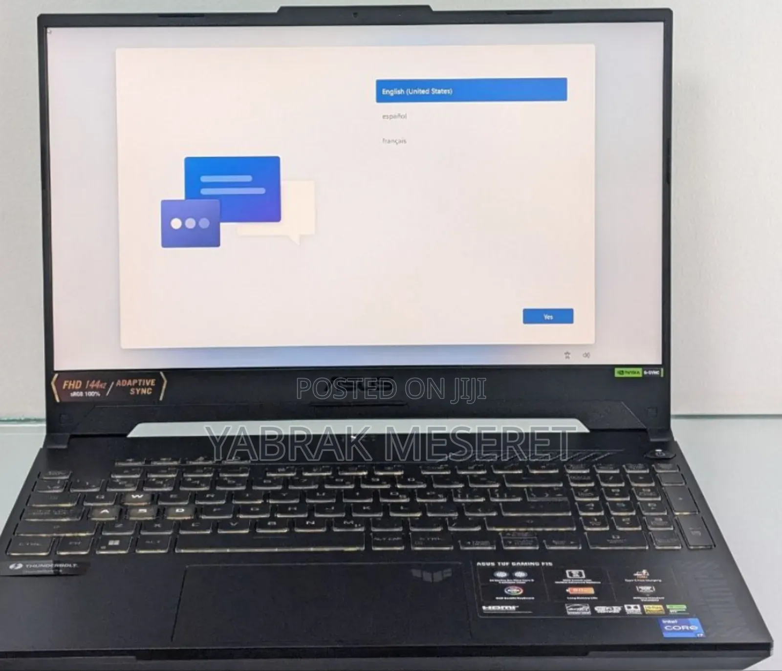 New Laptop Asus TUF Dash F15 16GB Intel Core I7 SSD 1T