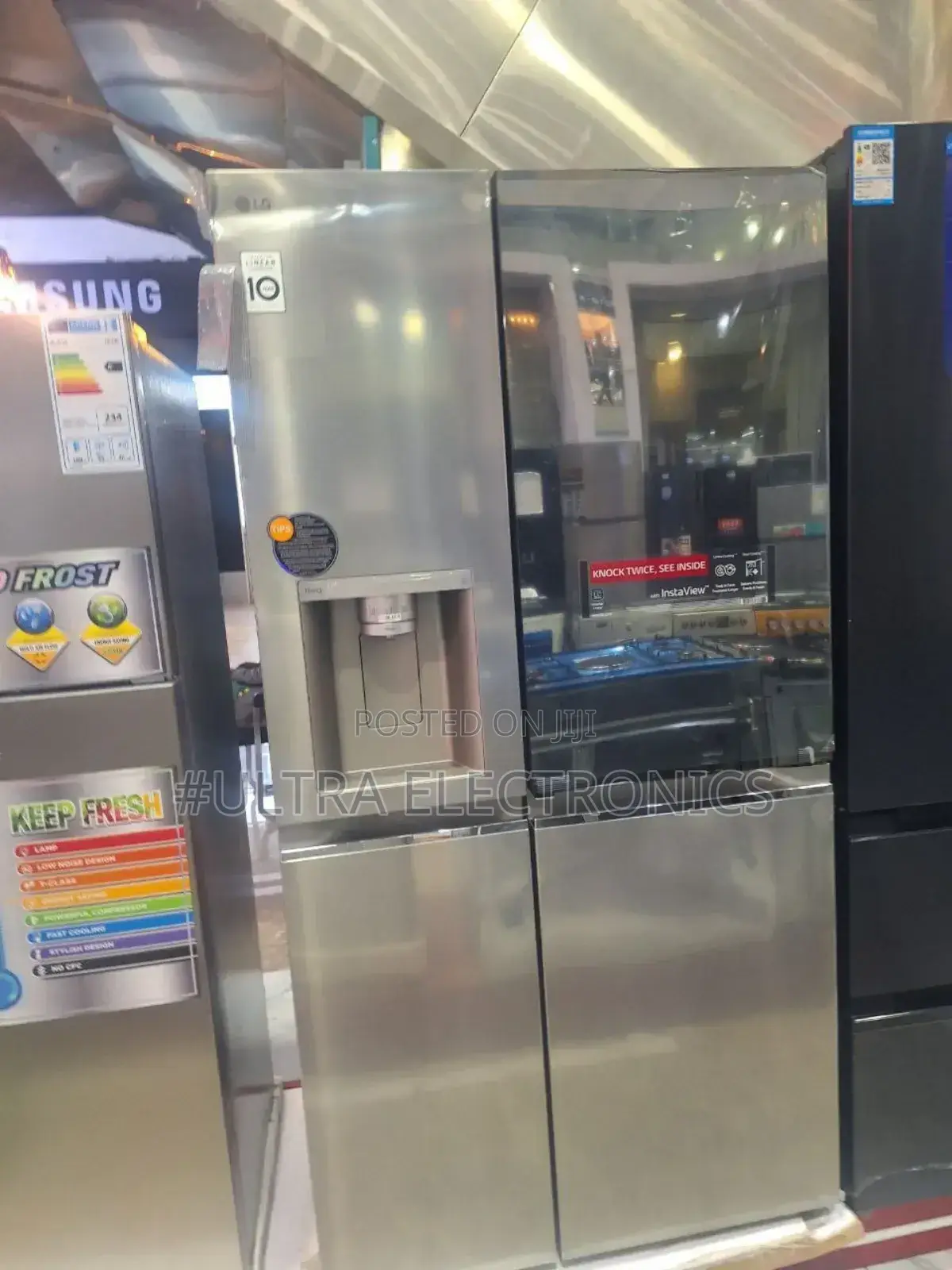 Lg Refrigerator Uv Nano Knock Twice, See Inside; Side by Sid