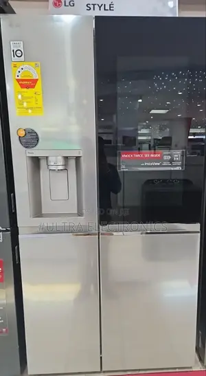 Lg Refrigerator Uv Nano Knock Twice, See Inside; Side by Sid