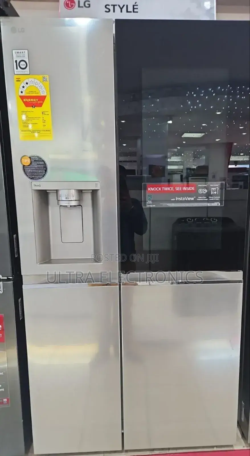 Lg Refrigerator Uv Nano Knock Twice, See Inside; Side by Sid