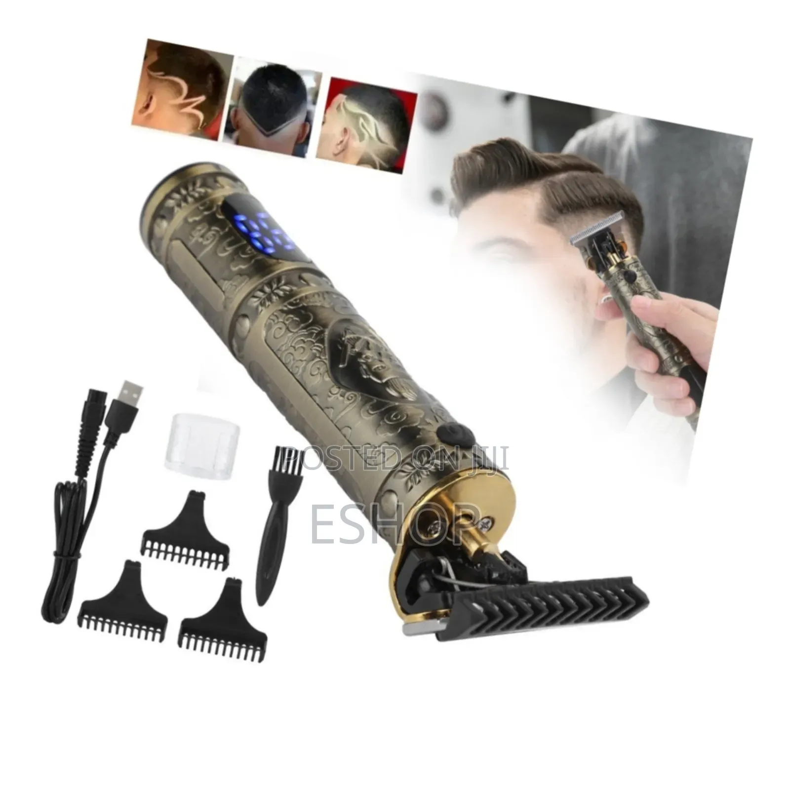 **Adjustable Length Settings – Kemei Hair Trimmer**