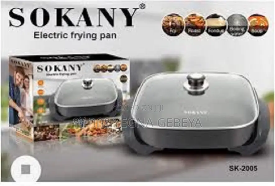 Sokany Fry Pan Versatile Cooking, Easy Cleanup - Sk-2005