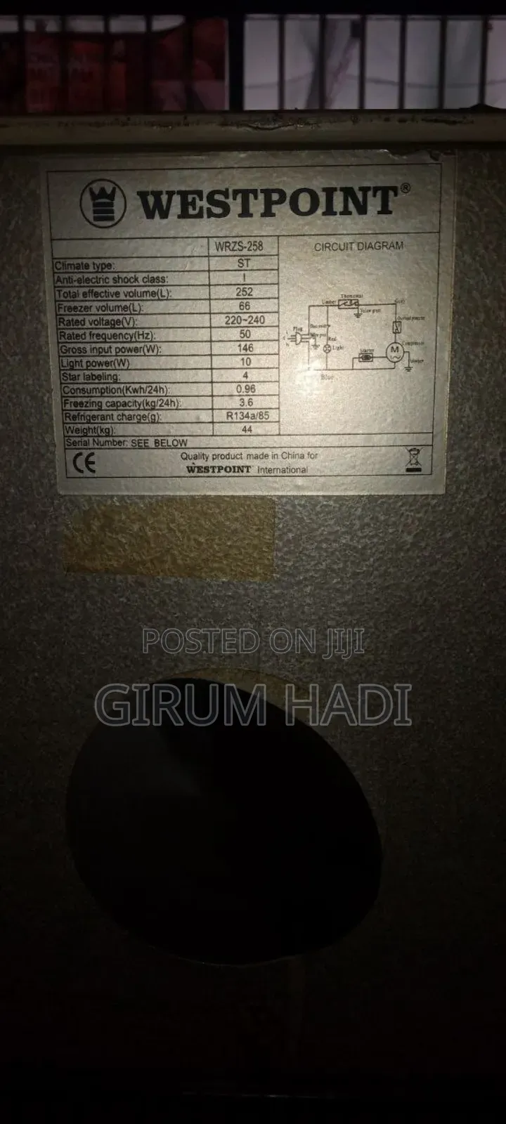 West Point Refrigerator
