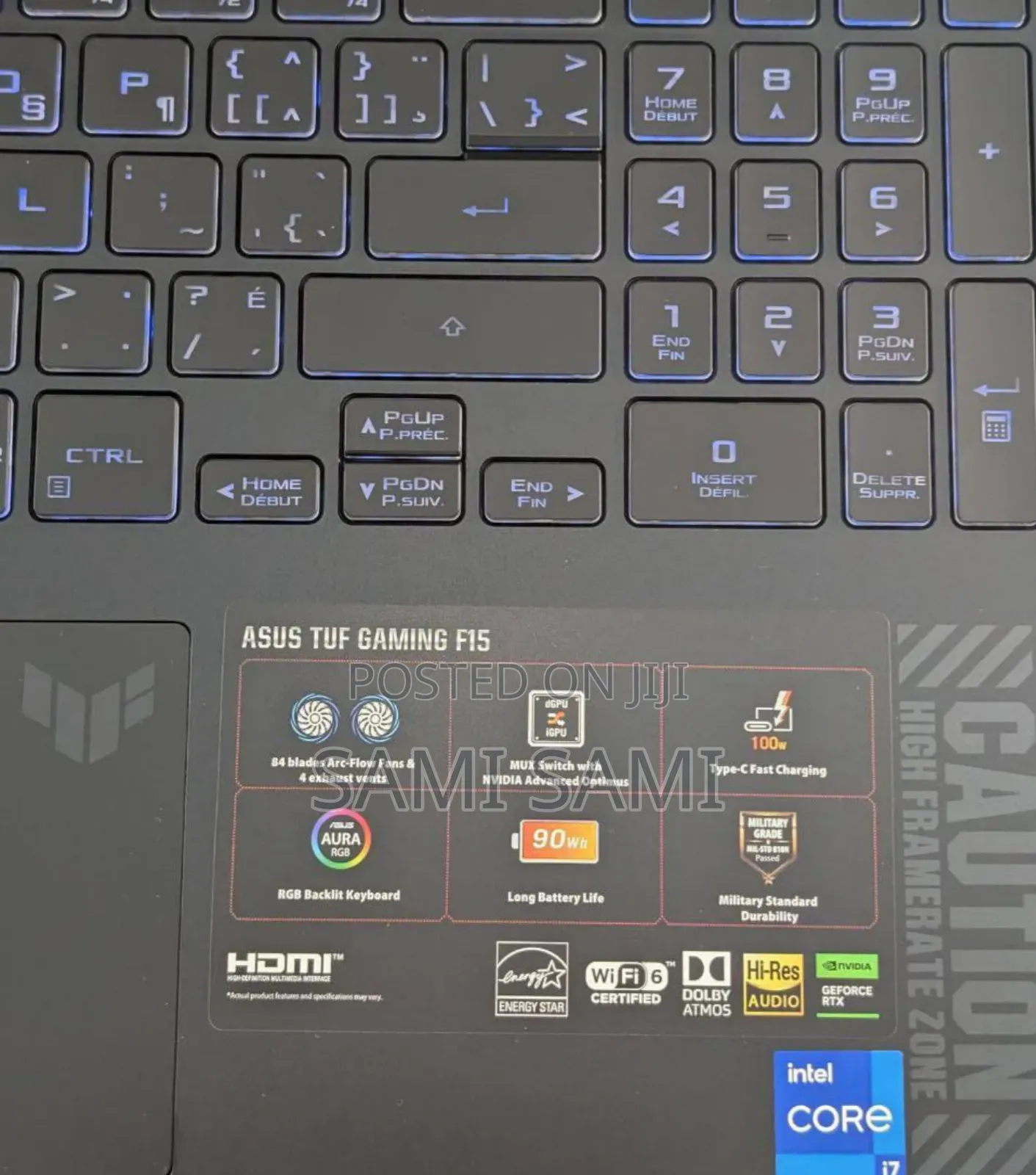 New Laptop Asus TUF Dash F15 16GB Intel Core I7 SSD 512GB