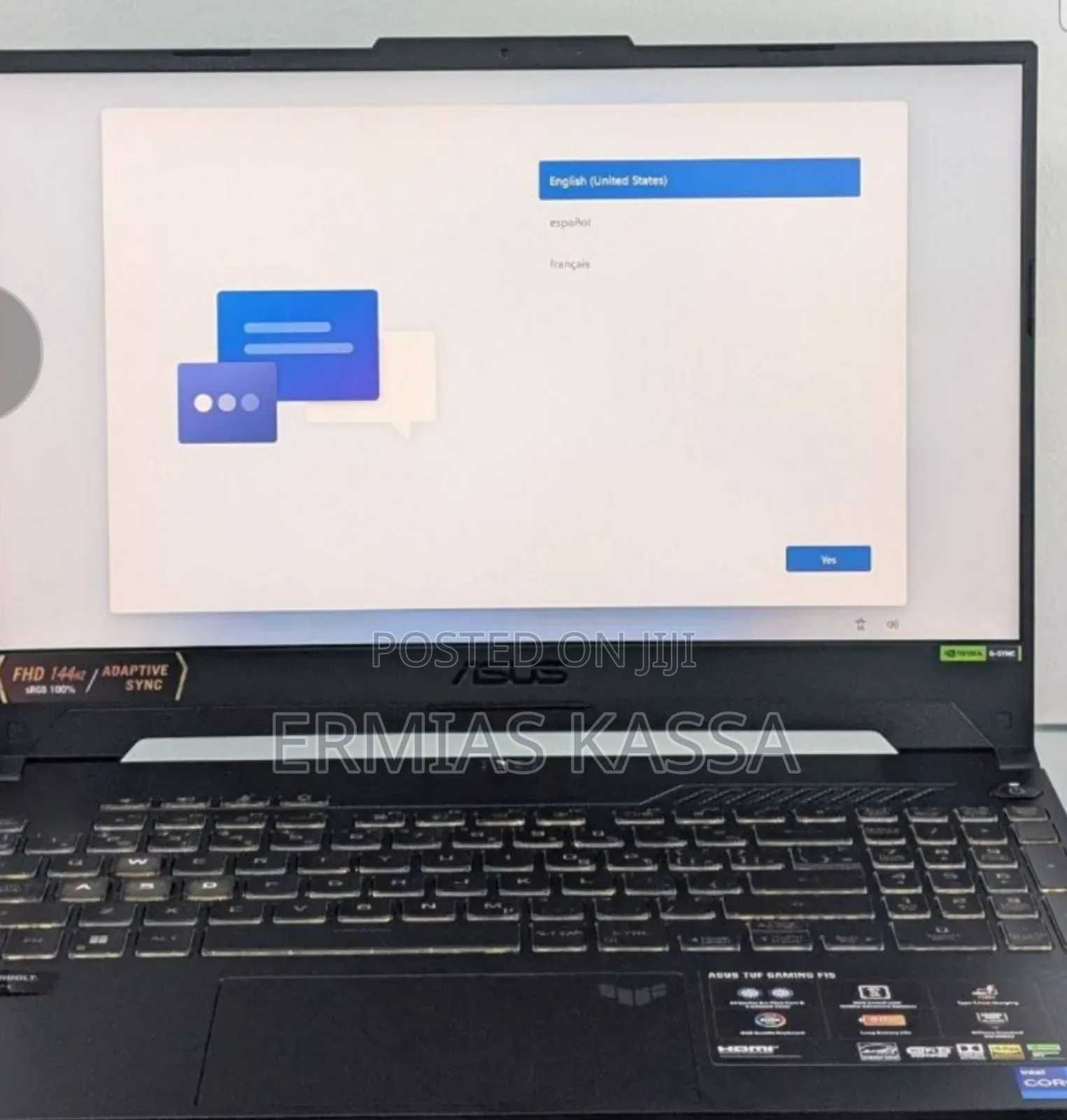 New Laptop Asus TUF Gaming A15 16GB Intel Core I7 SSD 1T