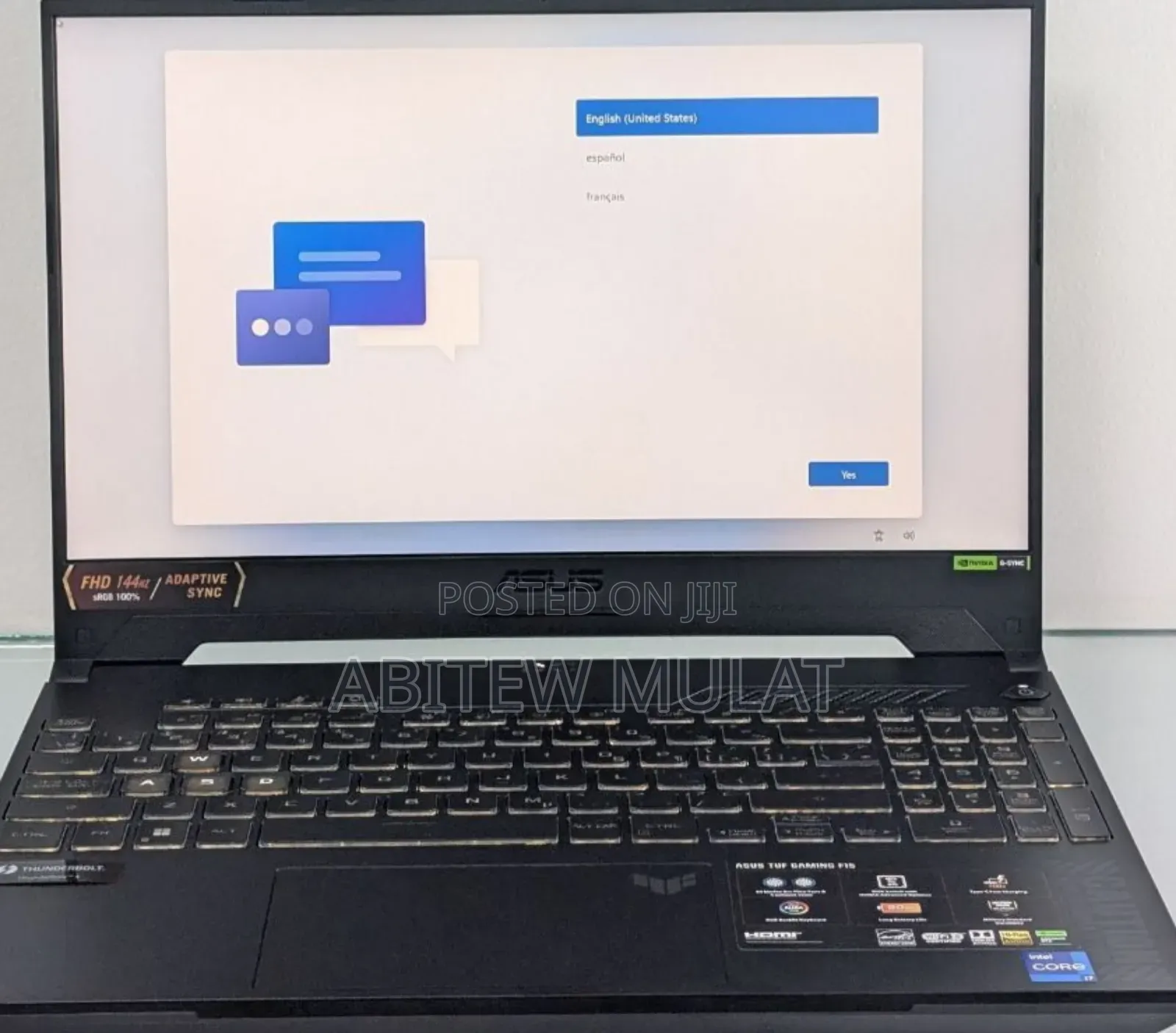 New Laptop Asus TUF Gaming A15 16GB Intel Core I7 SSD 1T