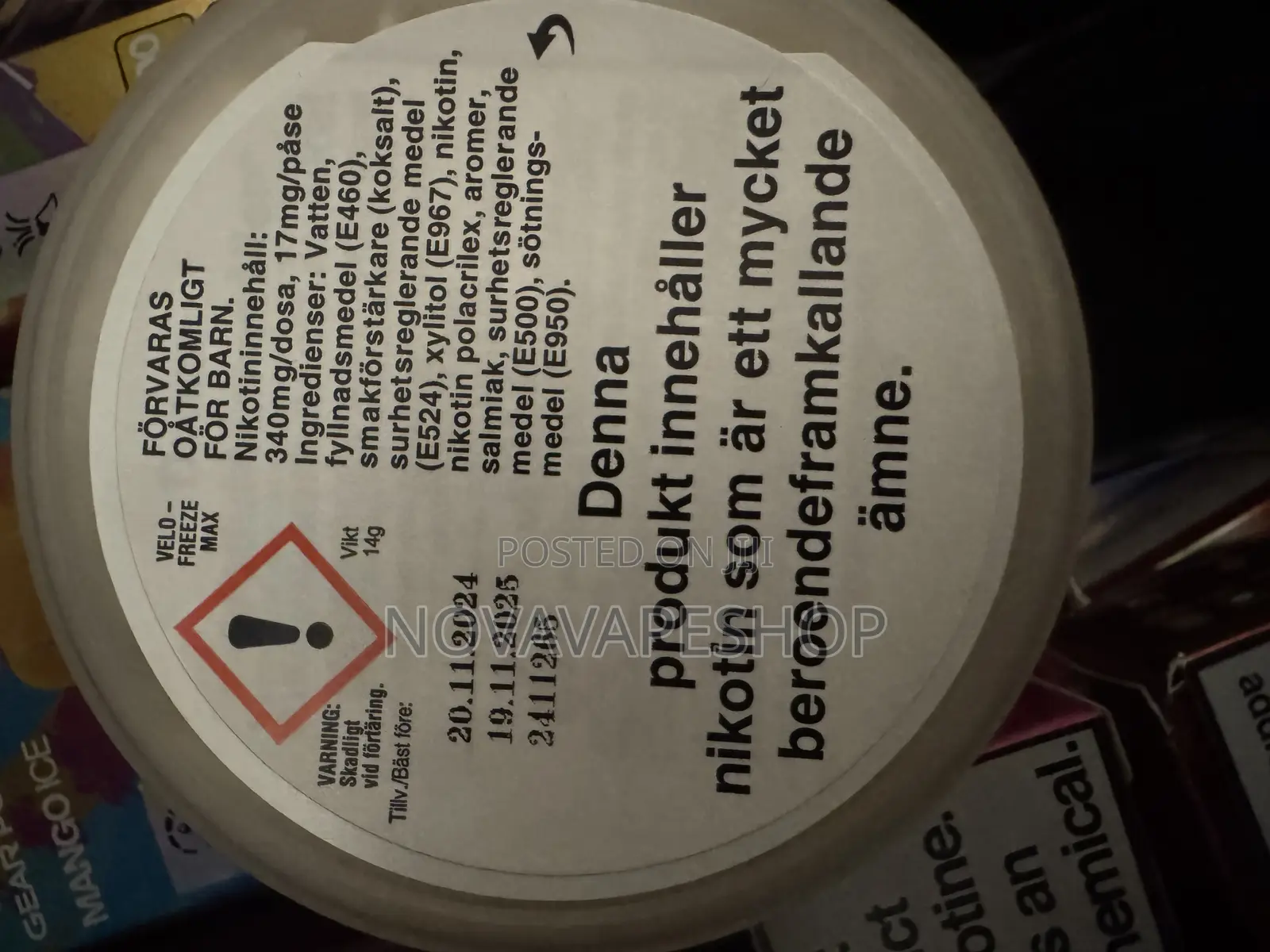 Nicotin Pouch Veloo Snuss