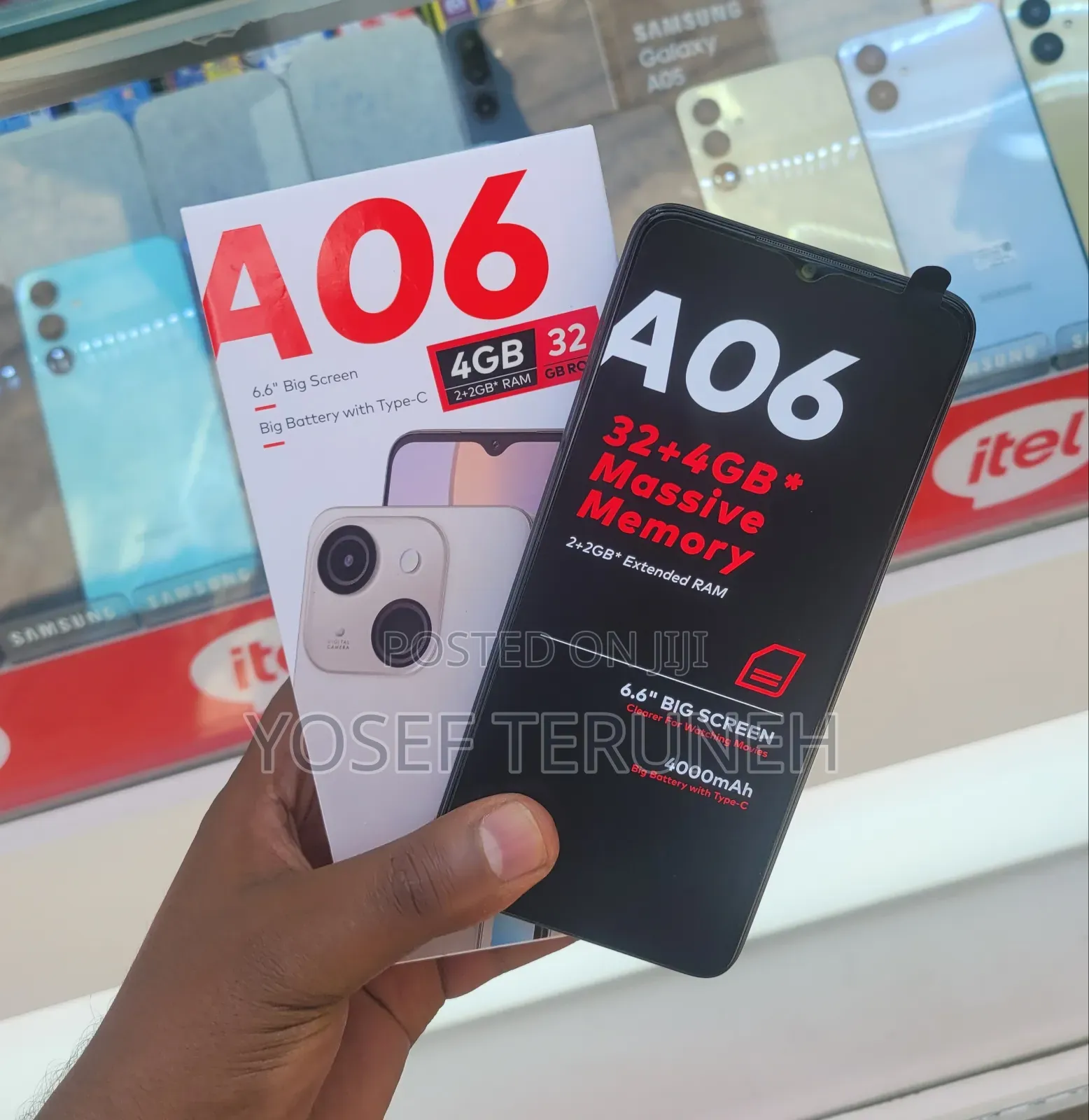 New Itel A06 32 GB Black