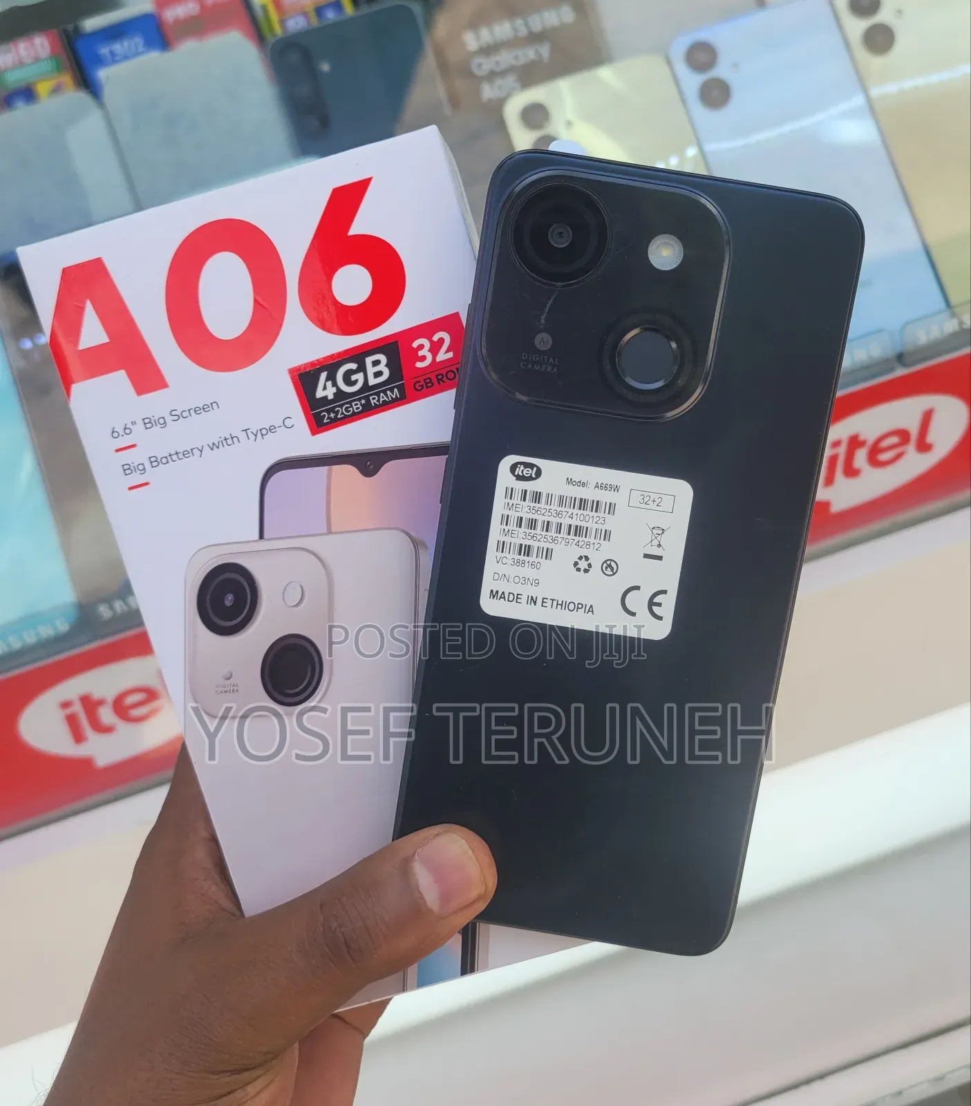 New Itel A06 32 GB Black