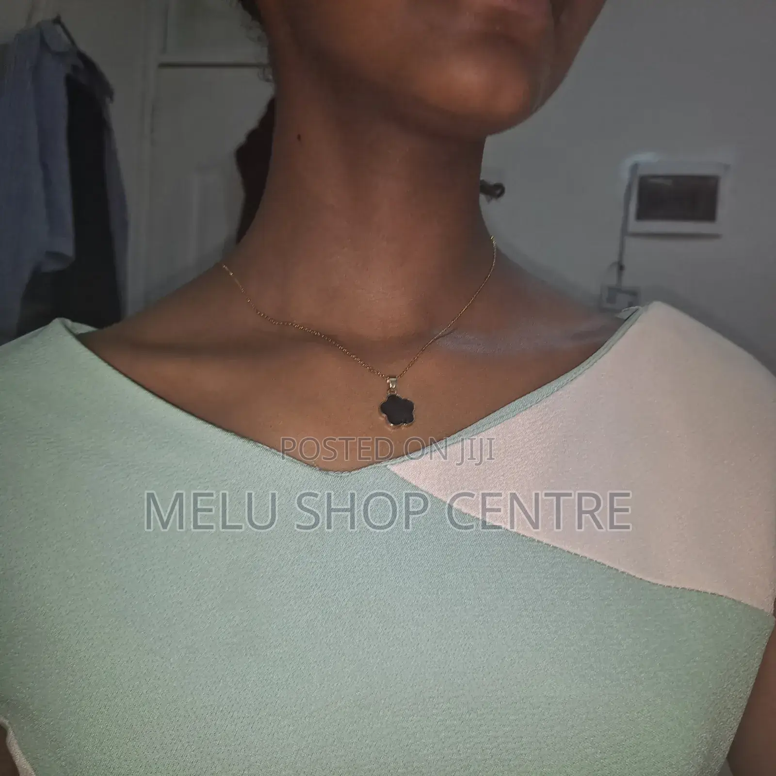 Mint Green and Cream Blocky Body Con