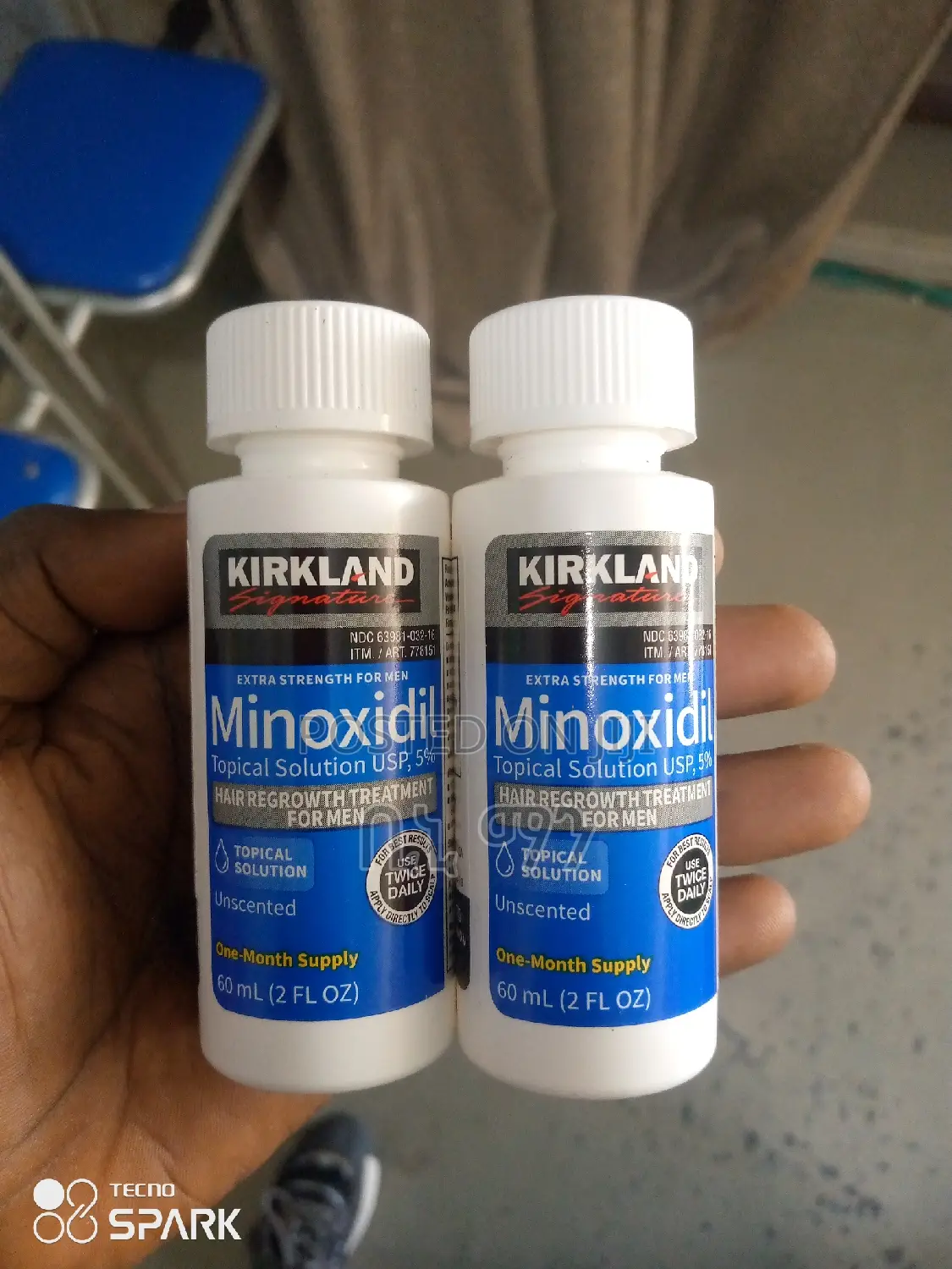 Original 5% Kirkland Liquid Minoxidil for Means and Females
