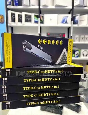 8 in 1 Usb Type-C Hub – Hdmi, Usb, Sd, Ethernet