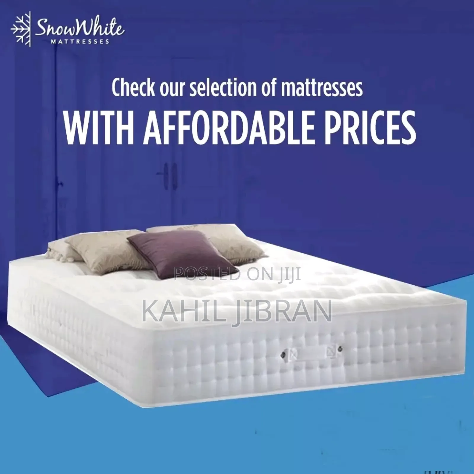 ፍራሽ Improrted Lexury Snow White Mattresses