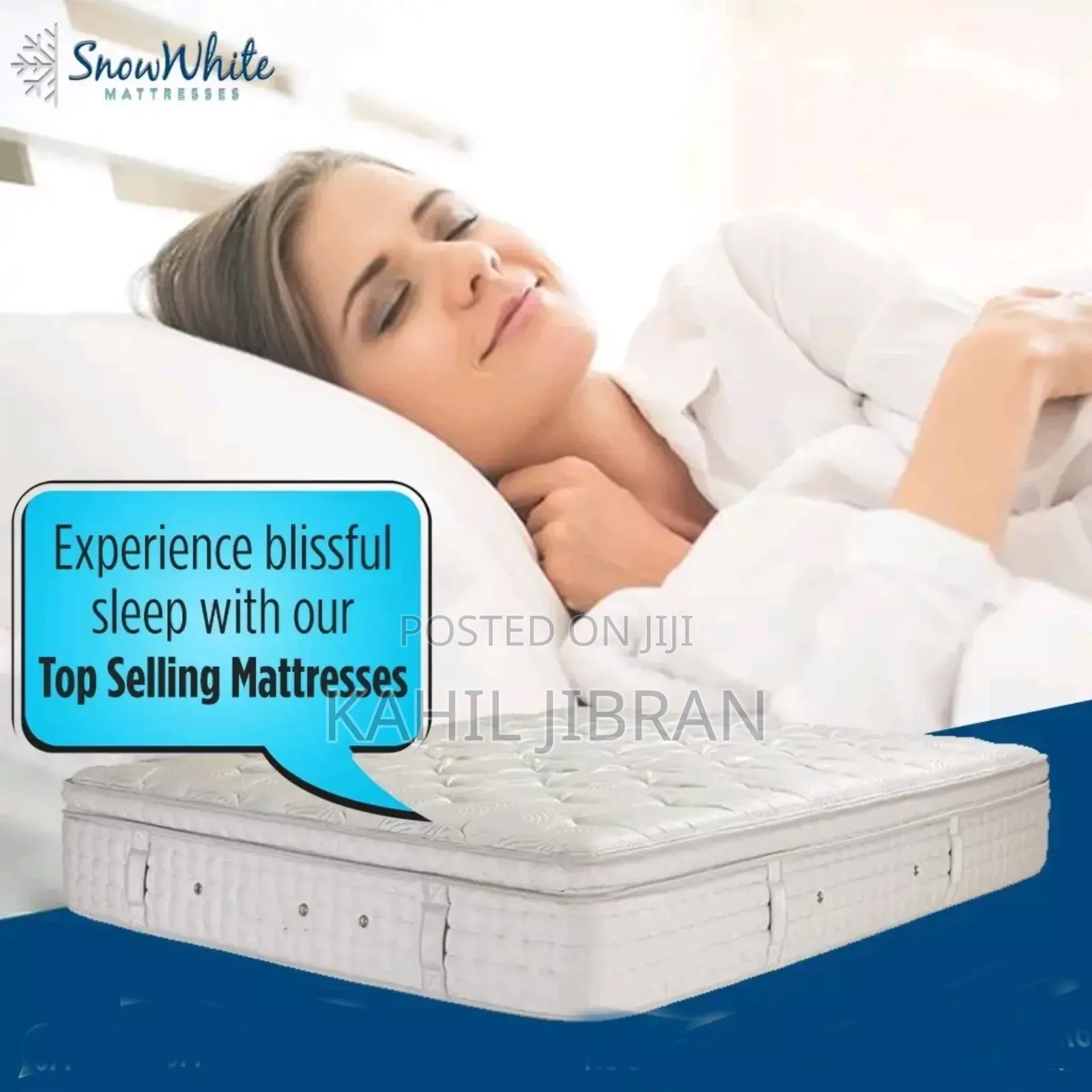 ፍራሽ Improrted Lexury Snow White Mattresses
