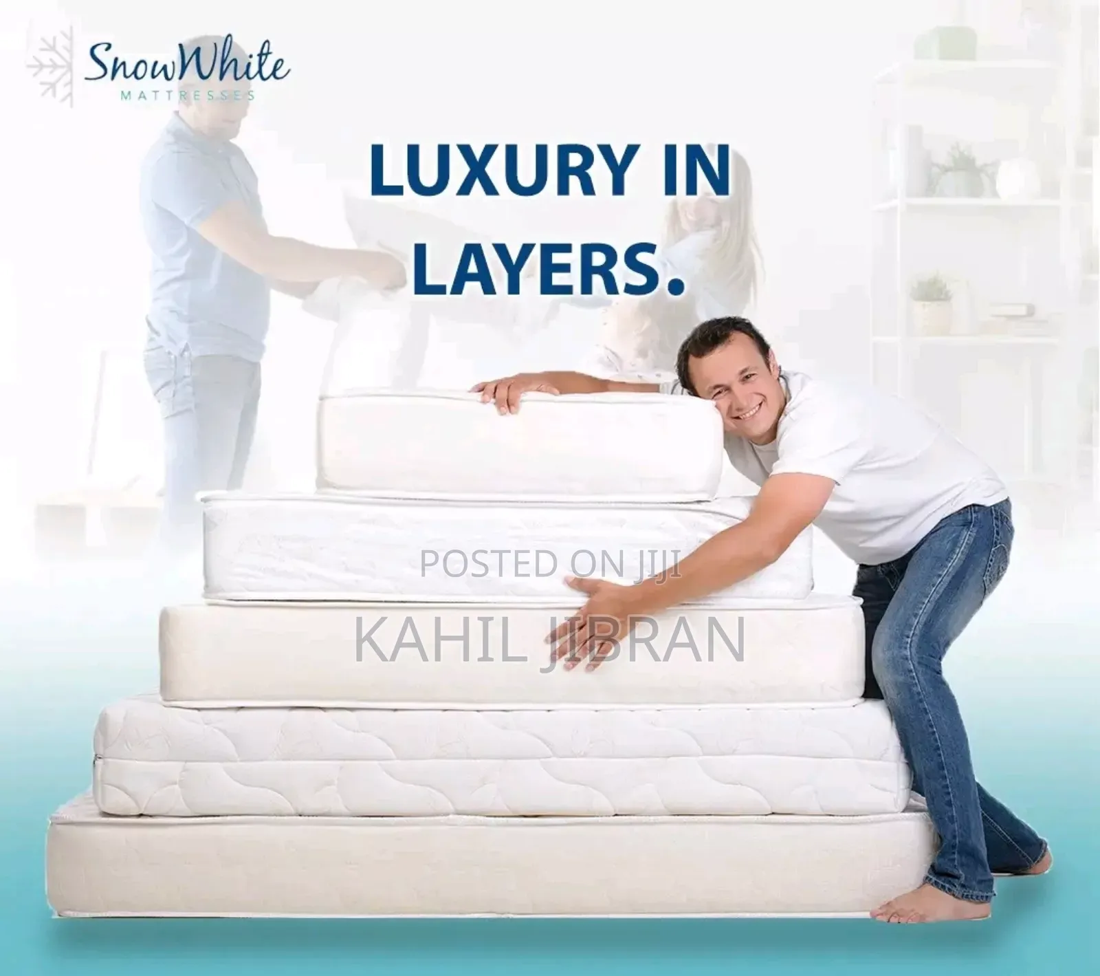 ፍራሽ Improrted Lexury Snow White Mattresses