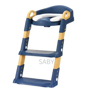 መቀመጫው ስፖንጅ Potty Training Seat With Ladder