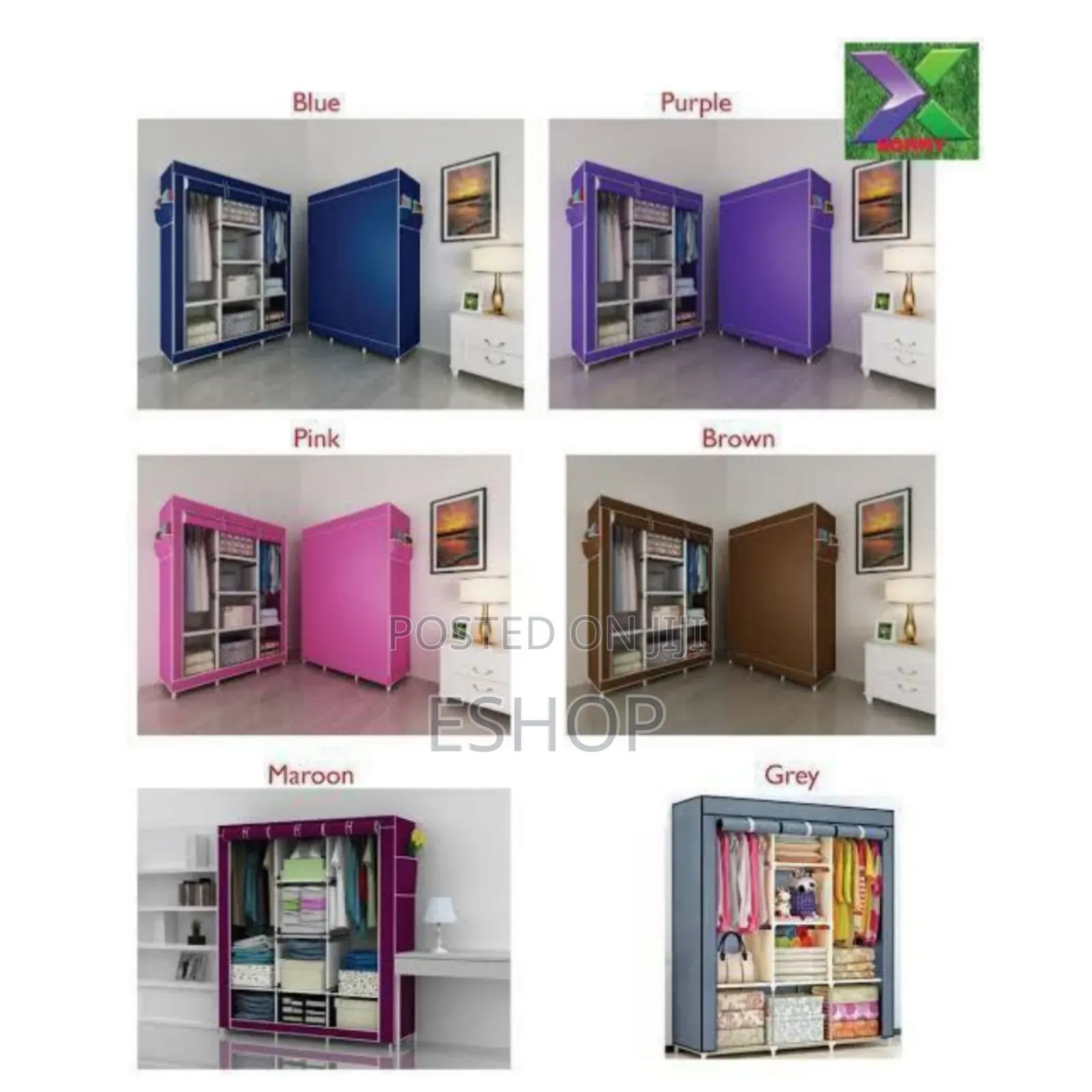 **"Temporary Wardrobe – Great for Travel Moving"**