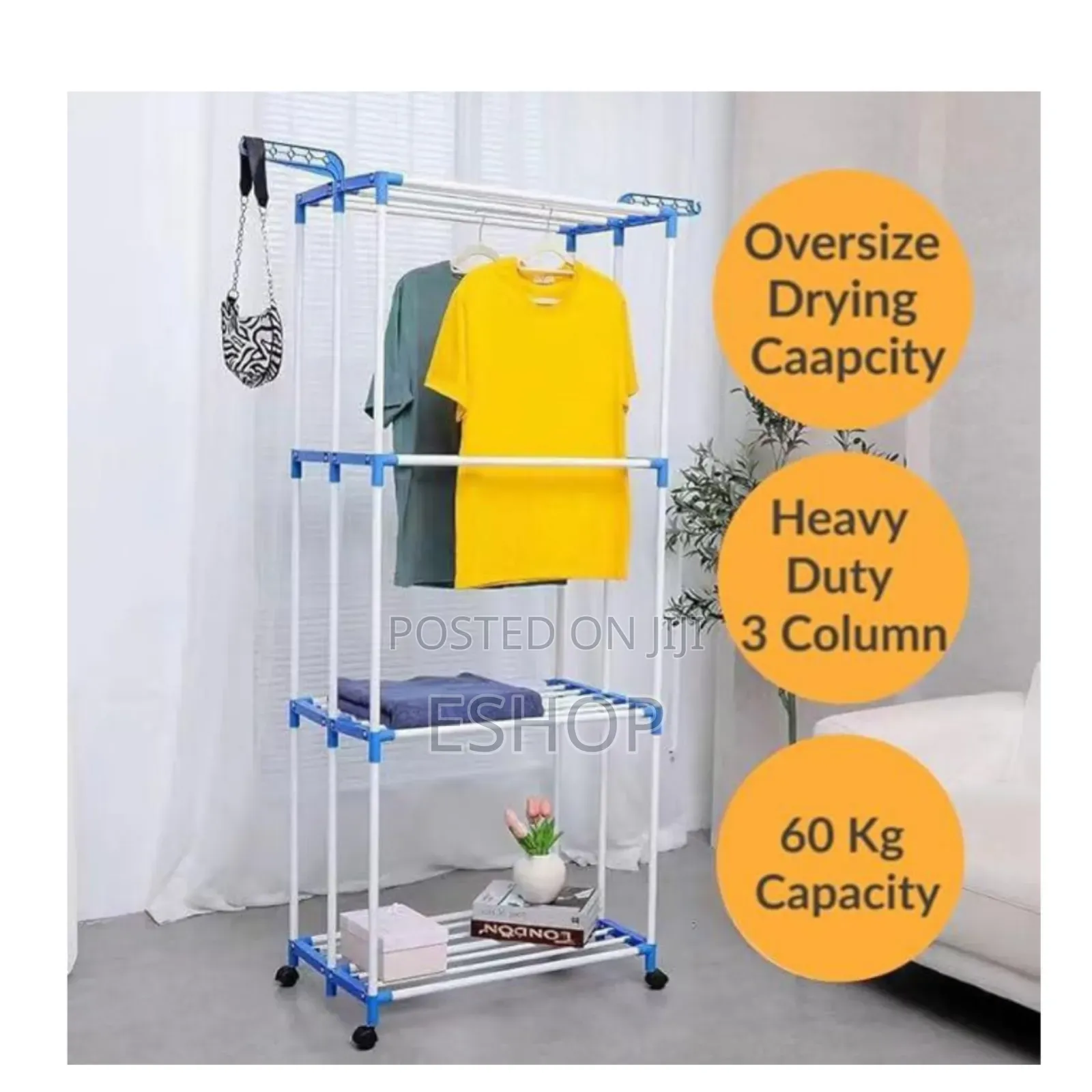 **4-Story Clothes Drying System – Efficient Practical**