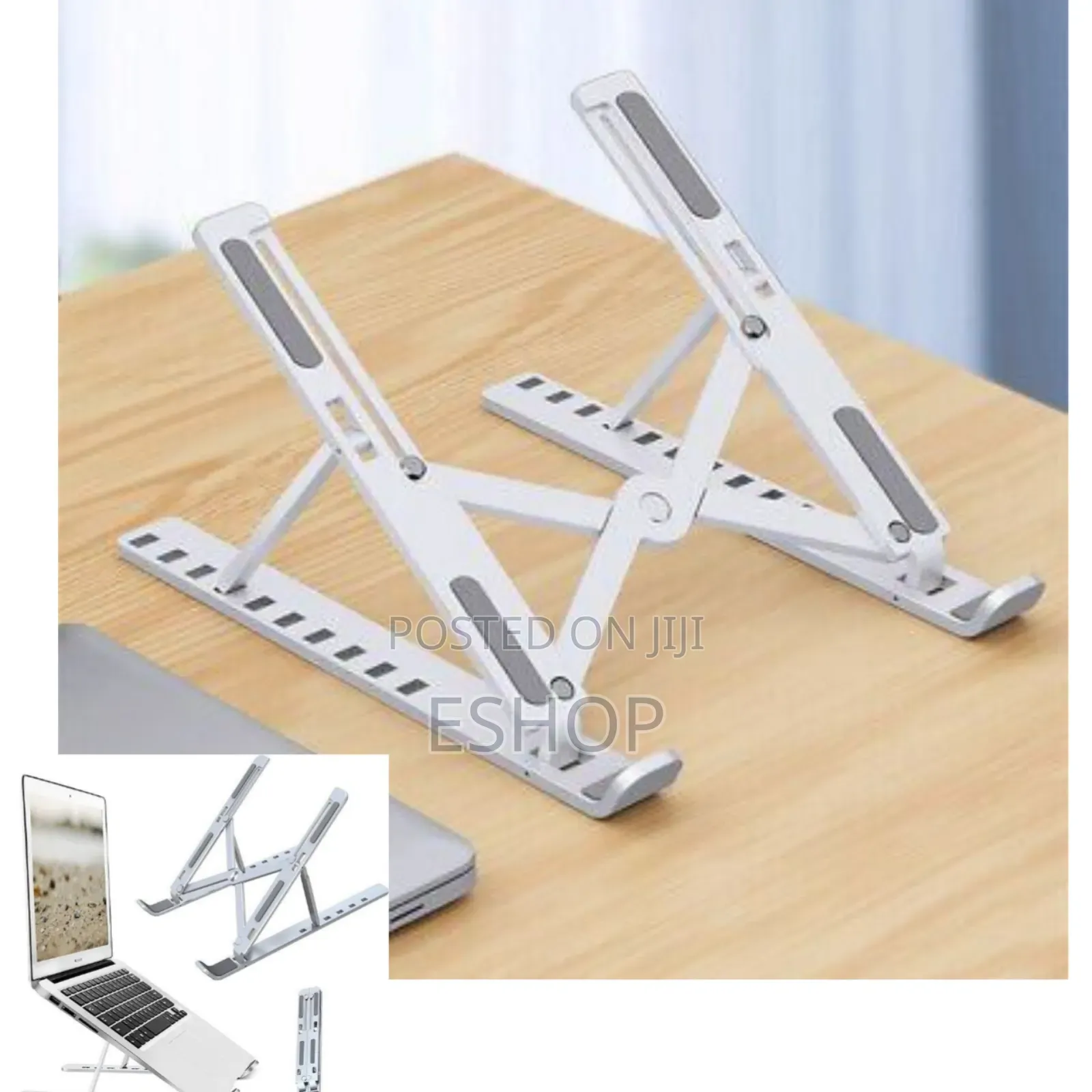 **Stable Secure – Foldable Metal Laptop Stand!**