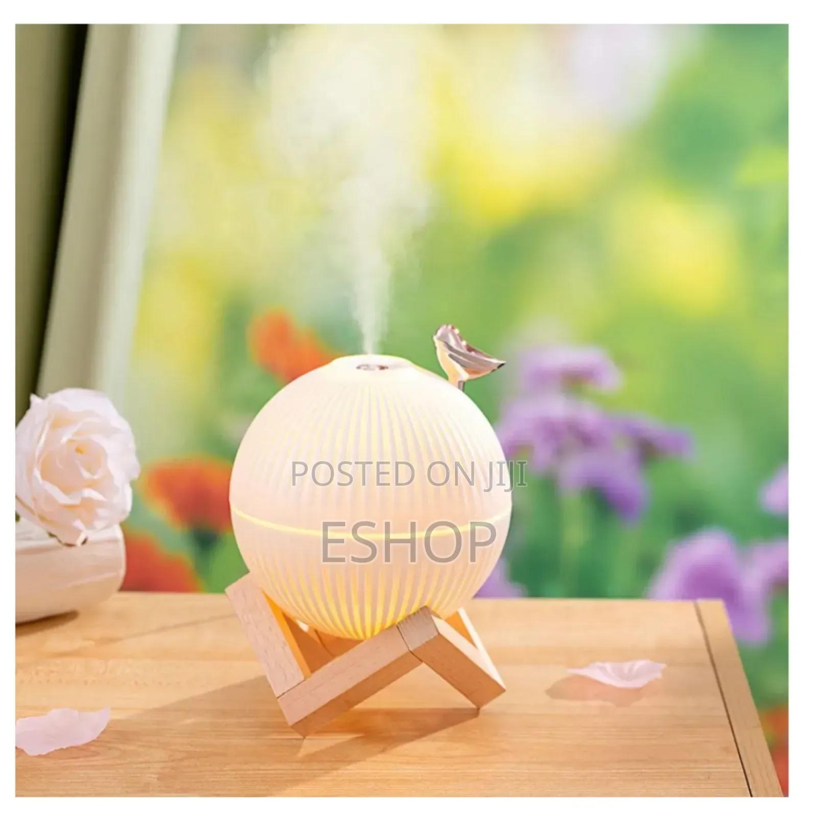 **Aesthetic Humidifier – Adds Moisture Soft Light**