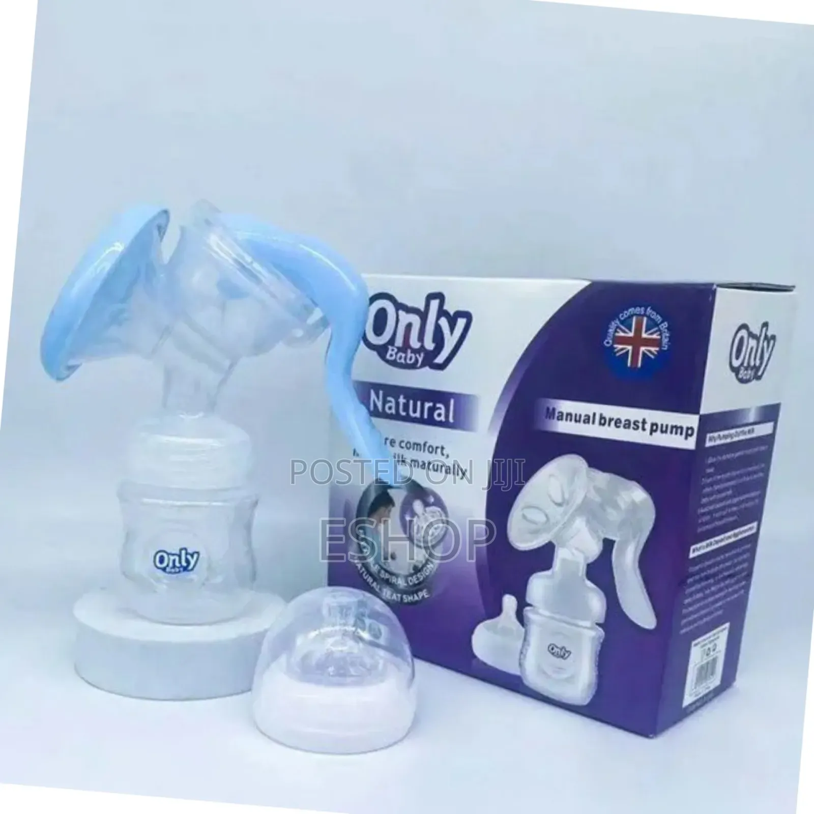 **Compact Breast Pump With Natural Bottle Nipple**