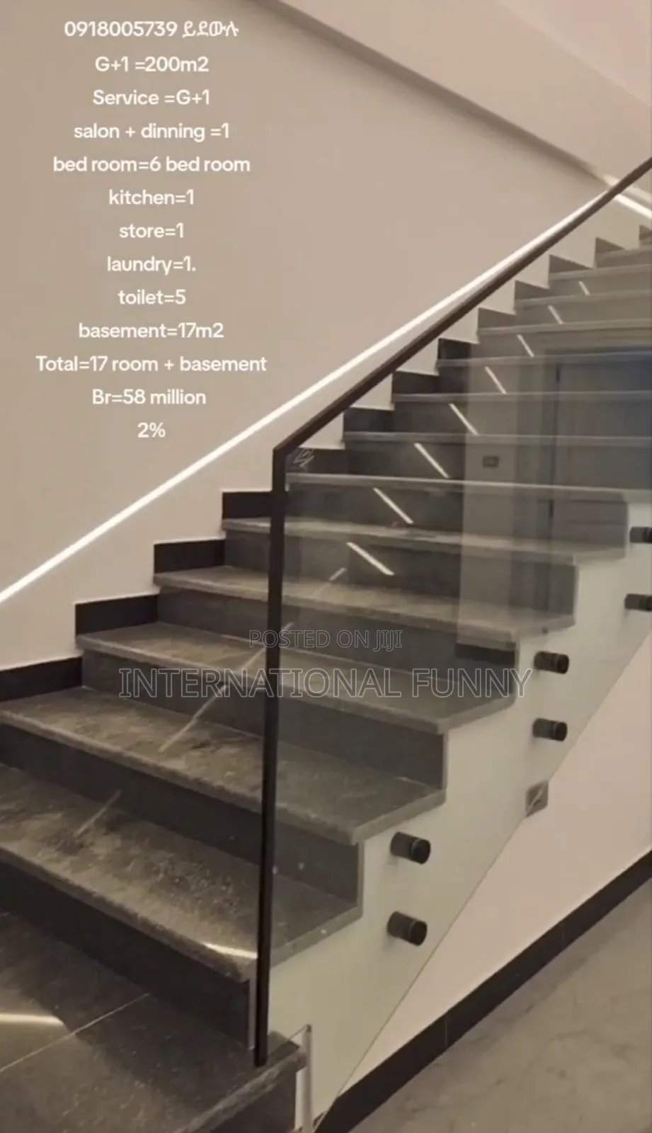 Furnished 6bdrm House in Lideta for sale