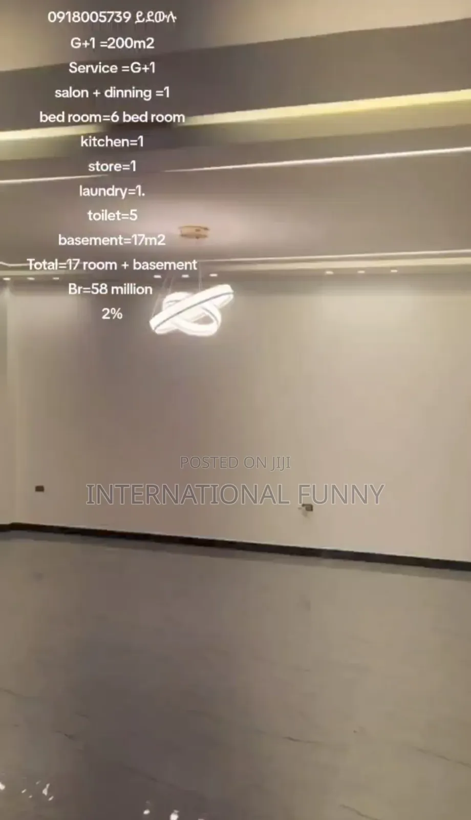 Furnished 6bdrm House in Lideta for sale