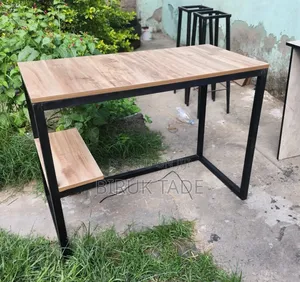 Study Table 100×50cm With Metal Frame