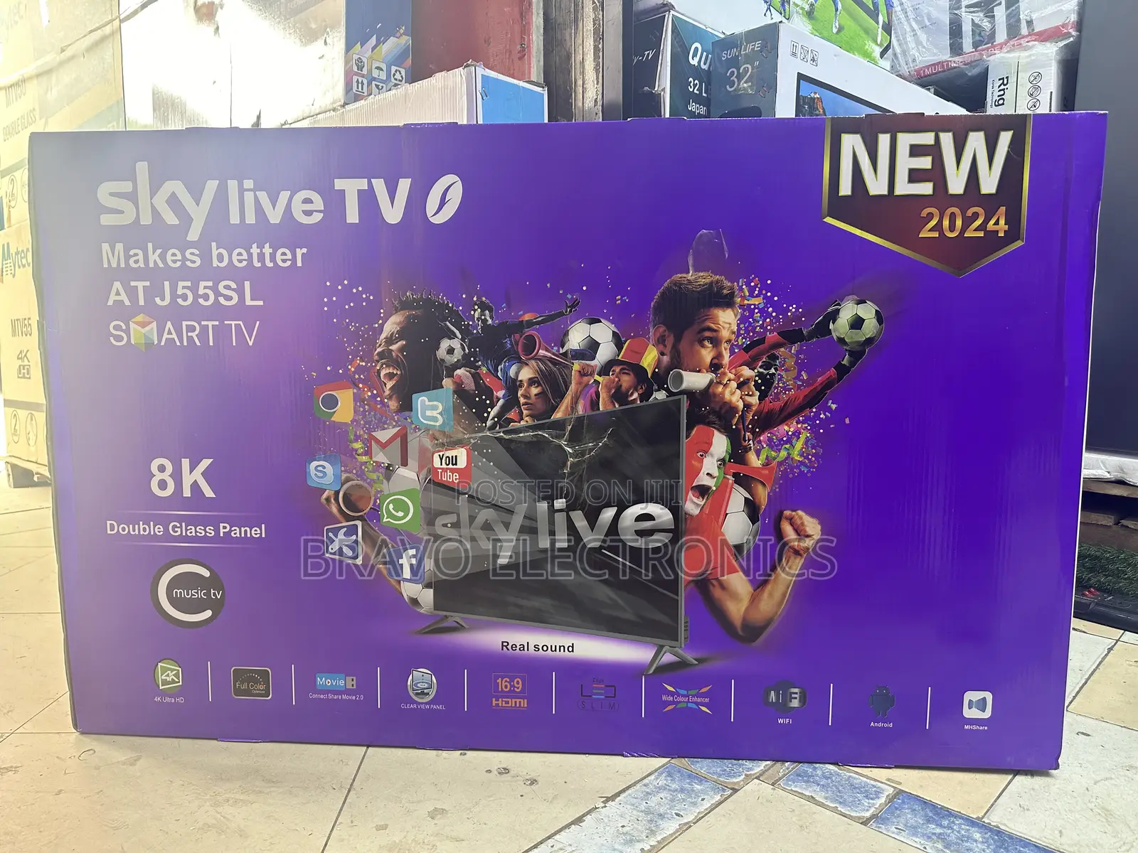 Skylive 55" Uhd | Next-Gen Ultra Clear | 2024 Smart Tv