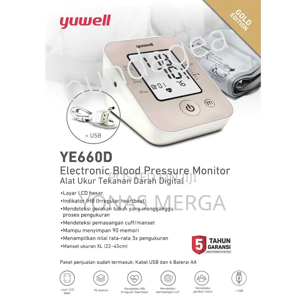 Digital Blood Pressure Monitor፵抖bp Monitoring፻₸Bpm Yuwell