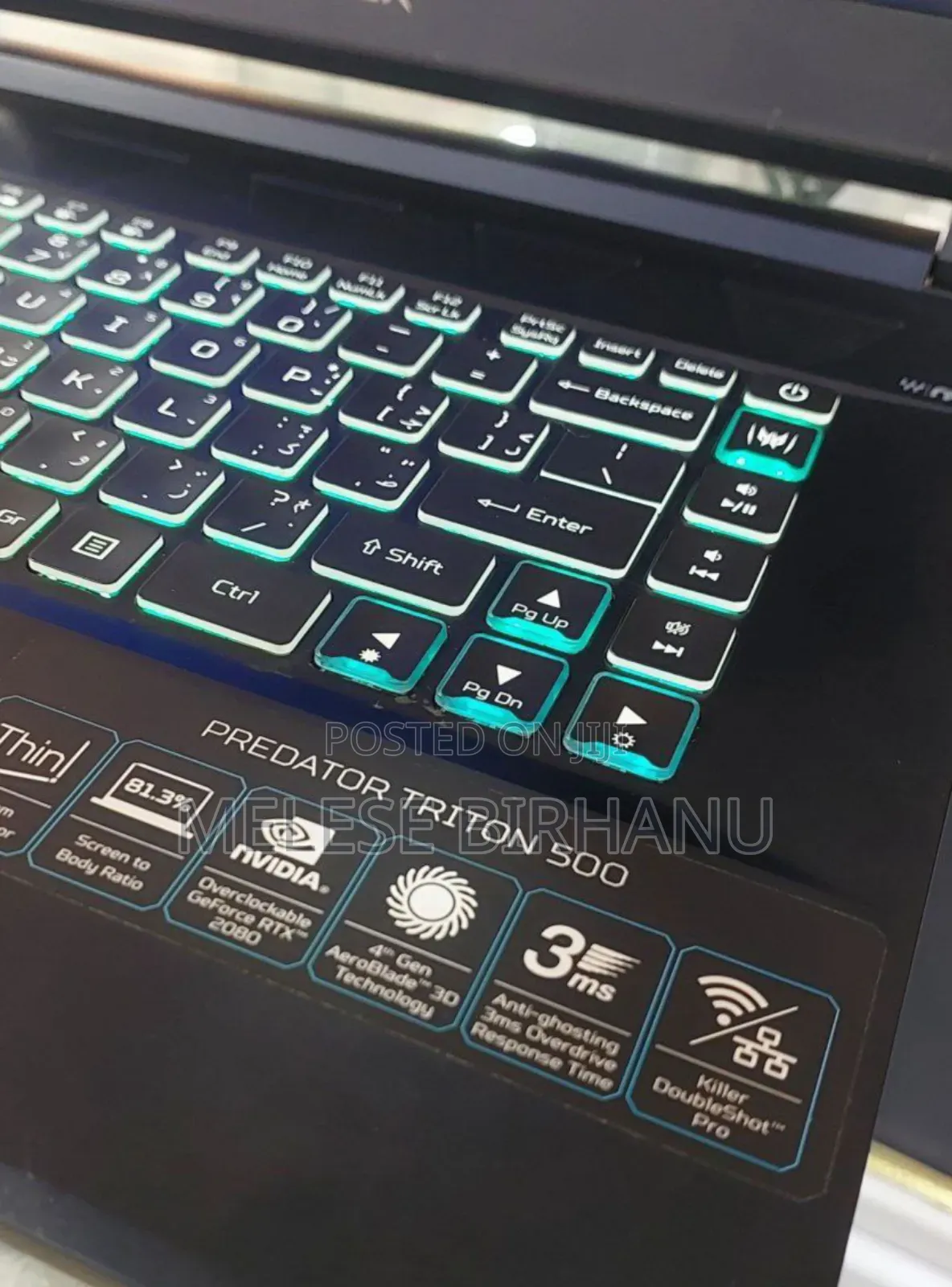 New Laptop Acer Predator 15 16GB Intel Core I7 SSD 1T