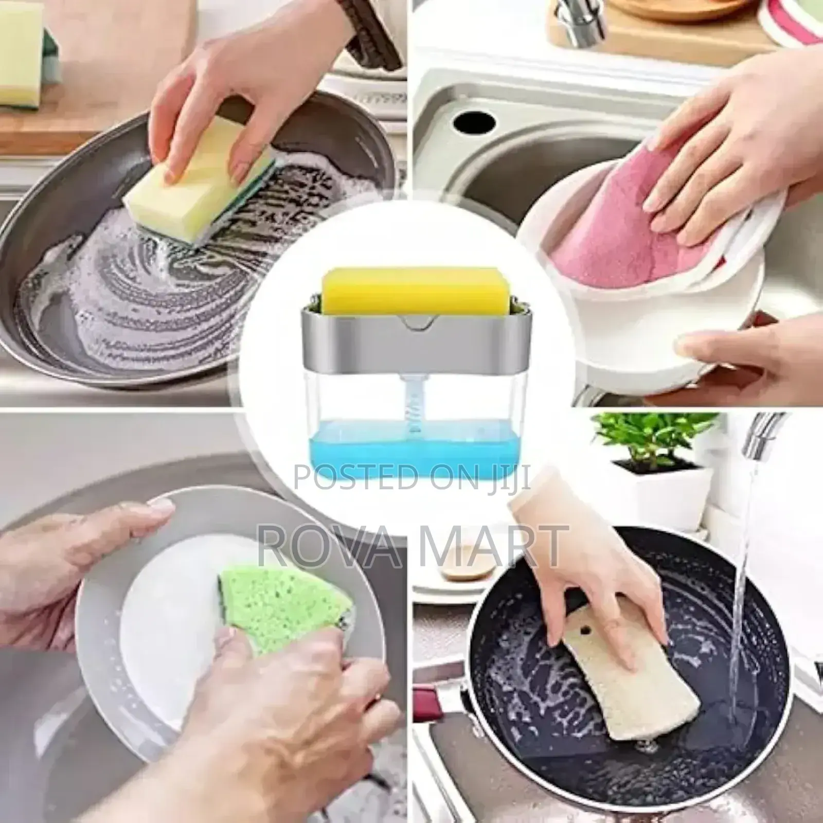 Soap Pump Dispenser With Sponge
