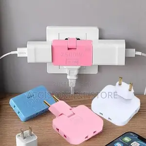 3 in 1 Foldable Adapter Extension Plug